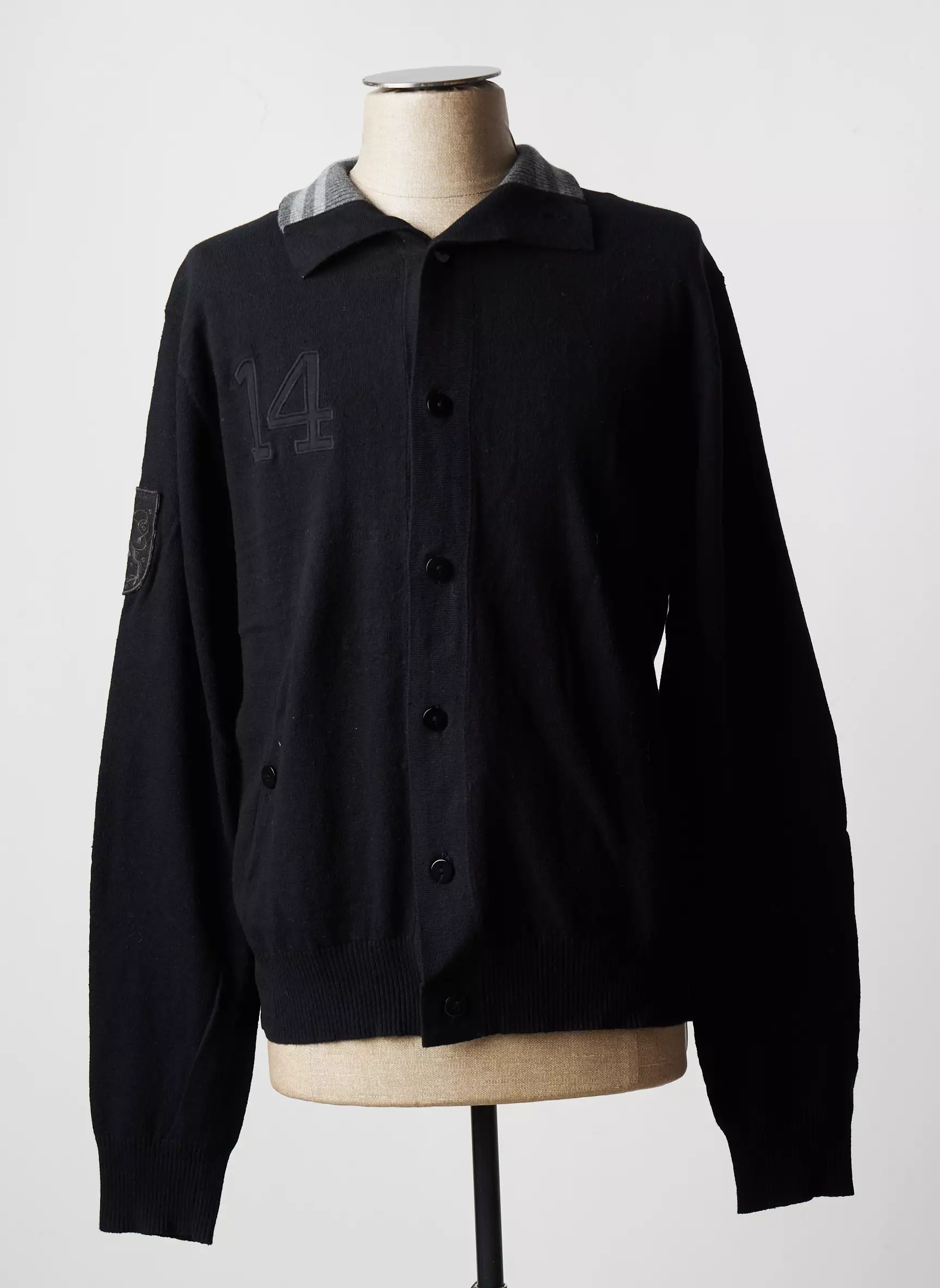 Vestiaires Principaute Cannoise Cardigans Homme couleur noir