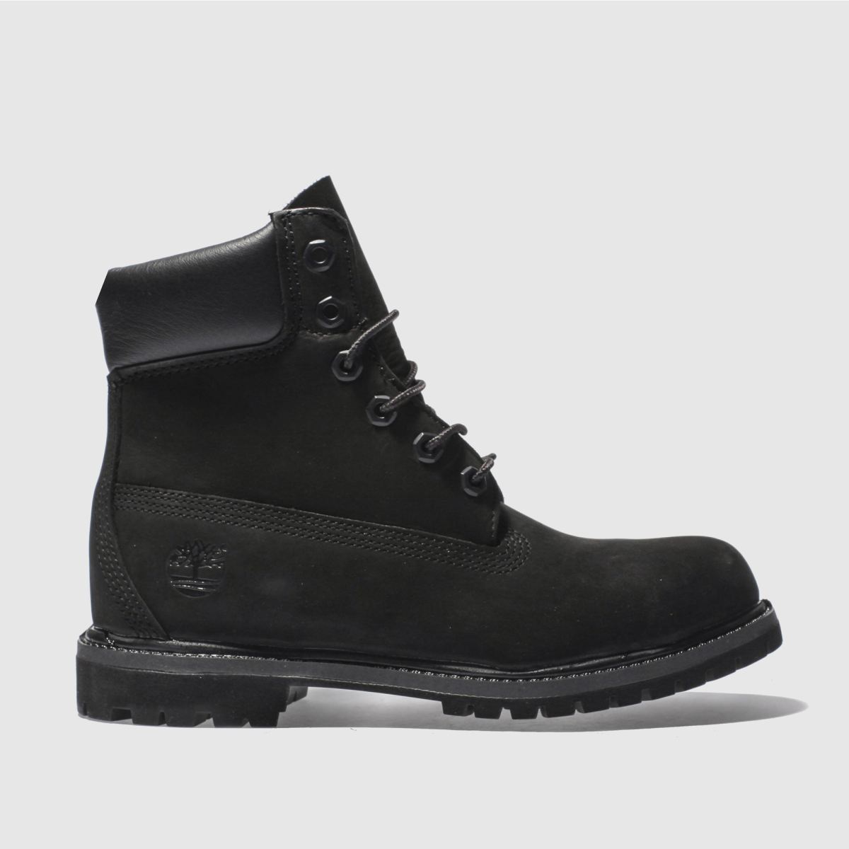 Timberland – Svarta premiumstövlar med 6 tums längd