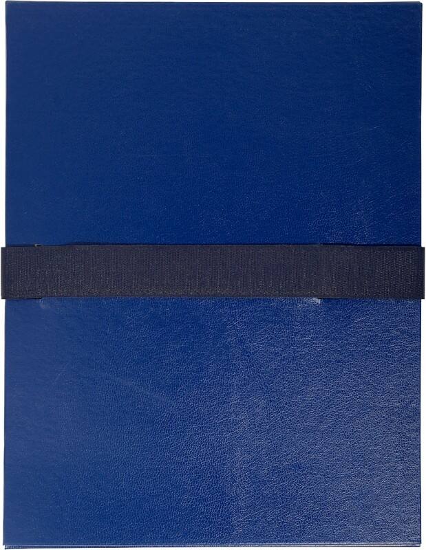Exacompta Dokumentenmappe 2652E DIN A4 Dunkelblau Vinylbeschichtetes Papier 24 x 32 cm 10 Stück