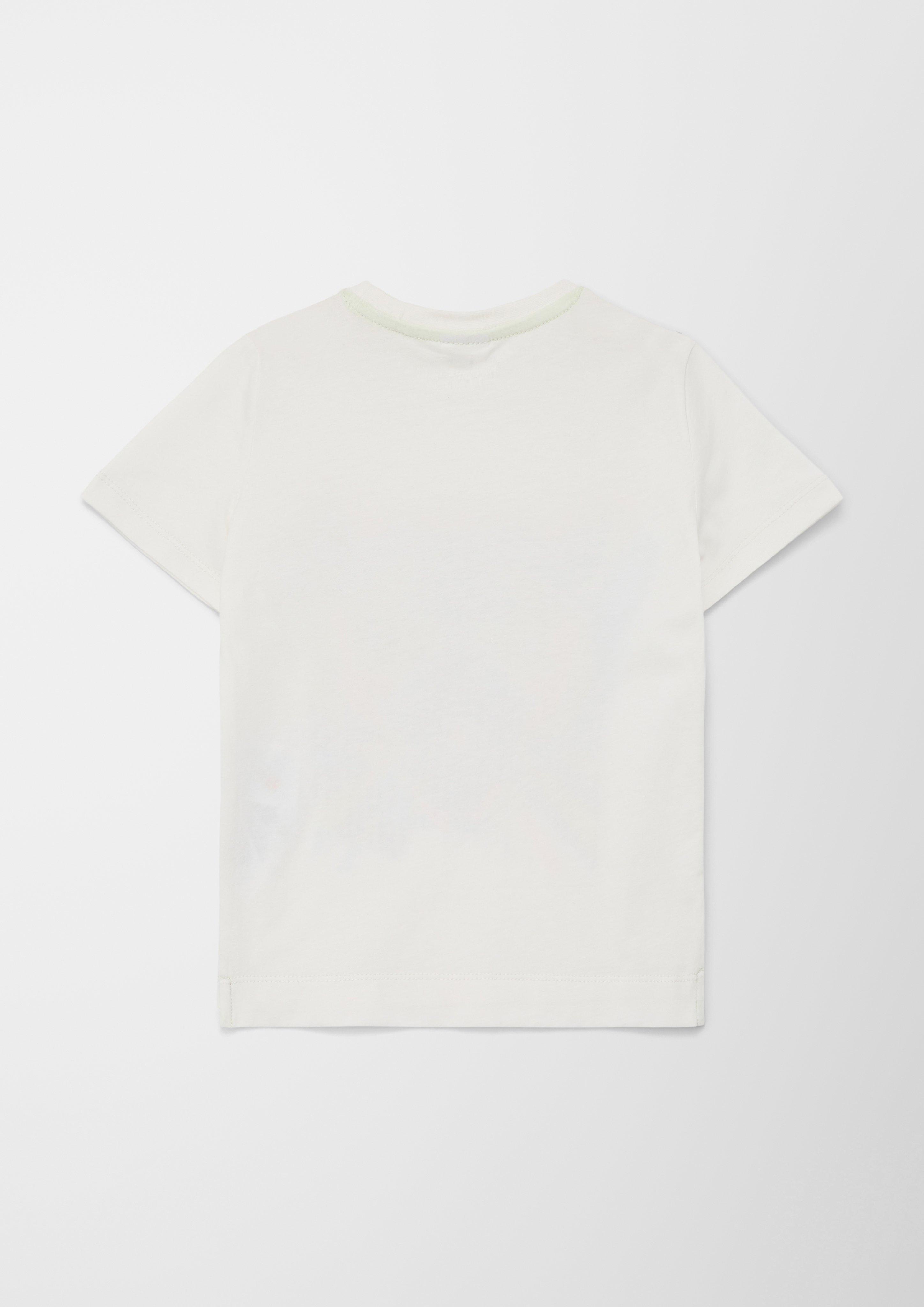 T-Shirt mit gummiertem Print  2127489-0210