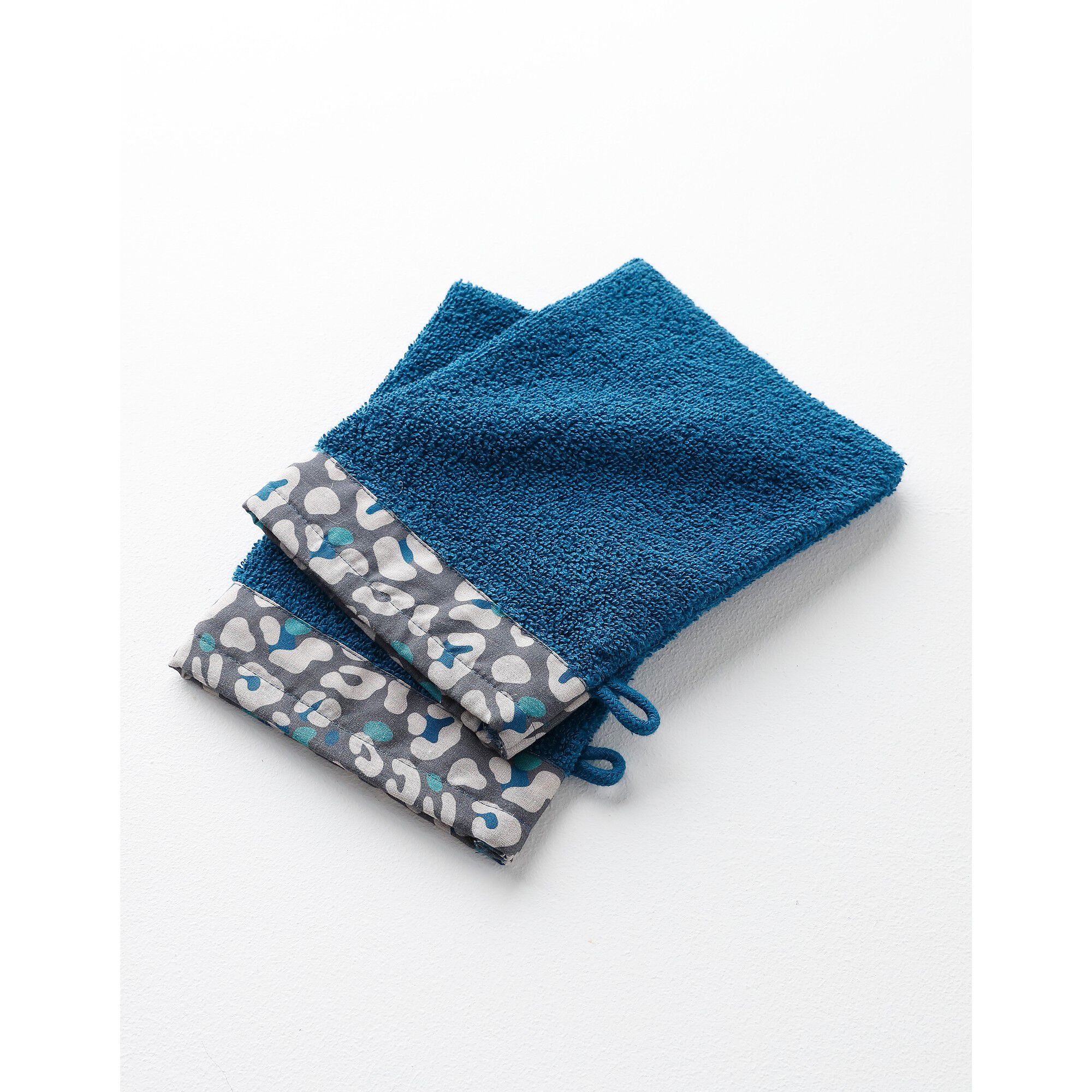 Éponge bouclette 420 g/m² liteau imprimé léopard