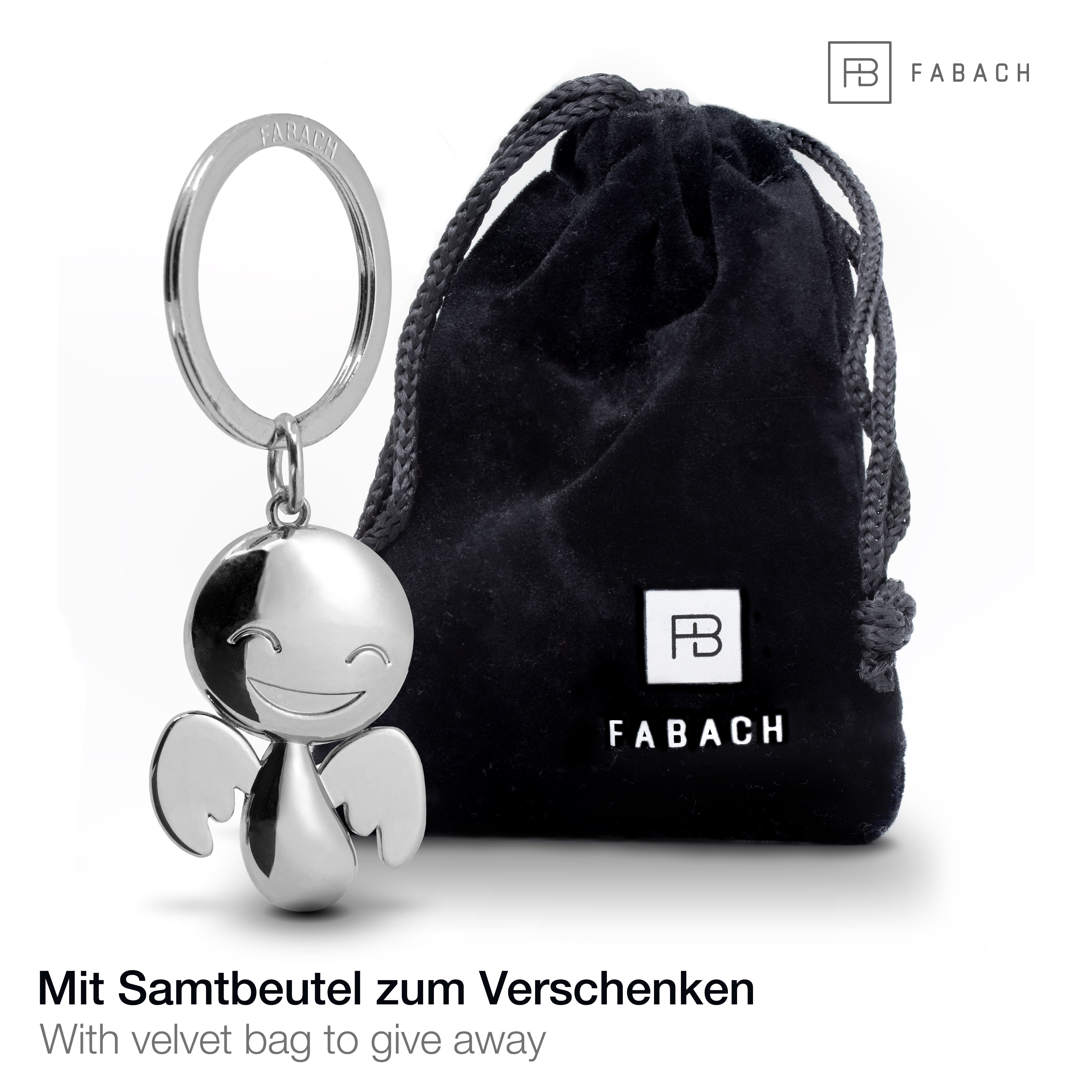 FABACH Schlüsselanhänger Schutzengel Happy - Glücksbringer Geschenk zum Führerschein