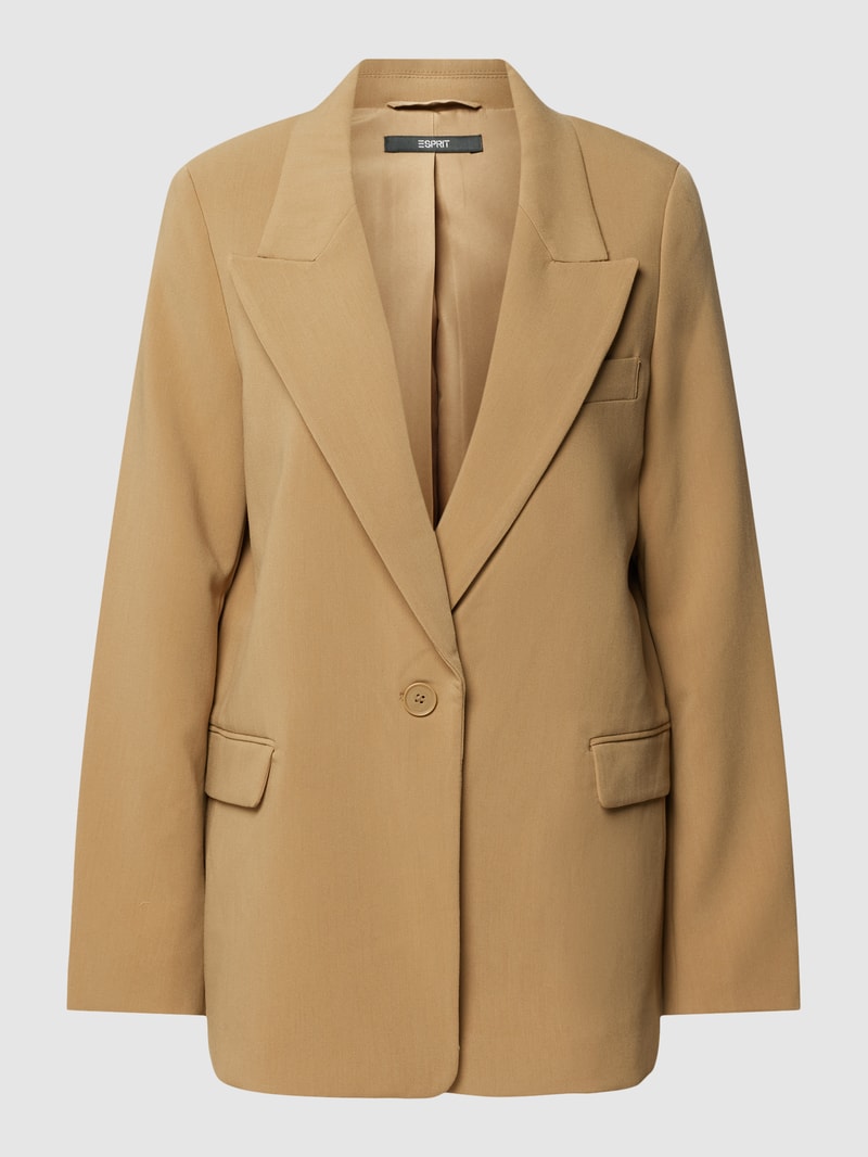 Blazer mit Reverskragen in khaki