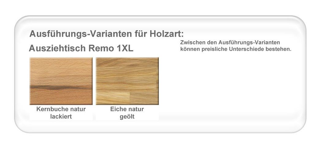 expendio Eckbankgruppe Remo 1XL, (komplette Tischgruppe, Spar-Set, 4-tlg), Tisch RemoL Eiche + Eckbank + Polsterbank + Stuhl Caja Bezug May Fly