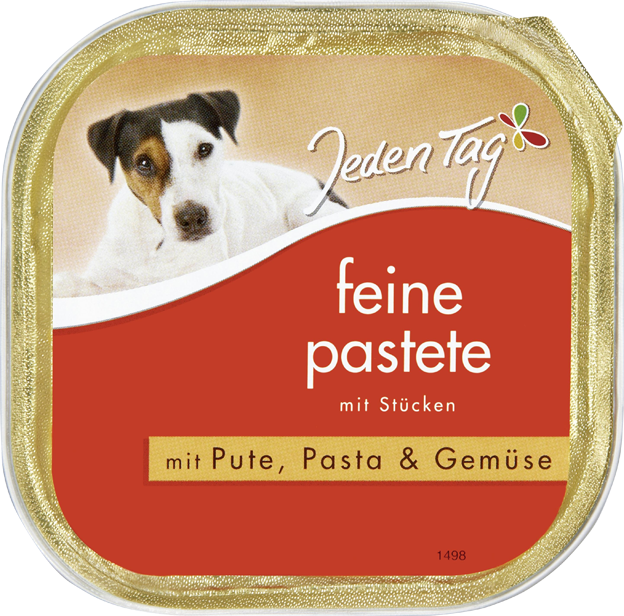 Jeden Tag Hund Feine Pastete mit Pute, Pasta & Gemüse