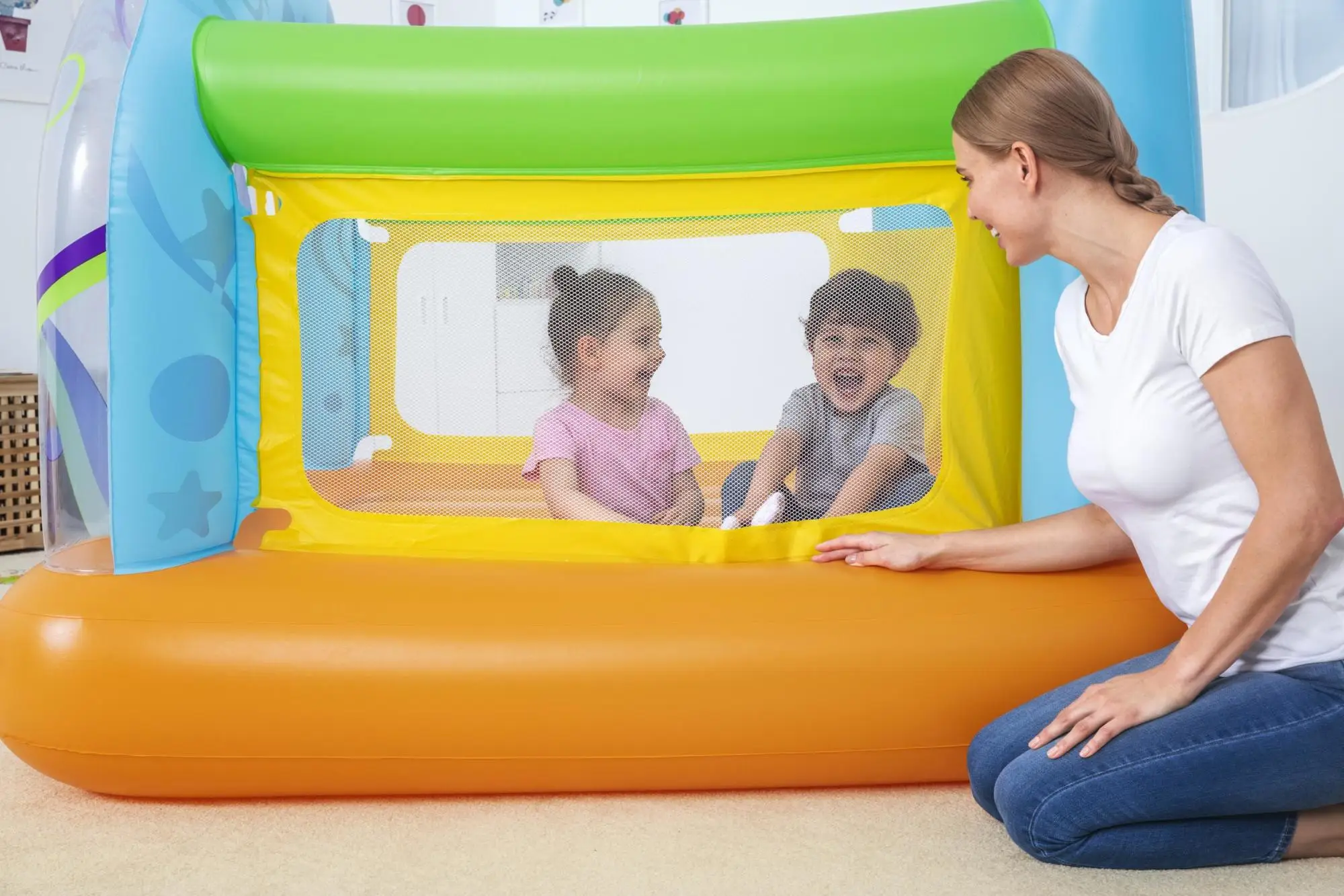 Bestway Swirls 'N Twirls Bouncer With Built-In Pump