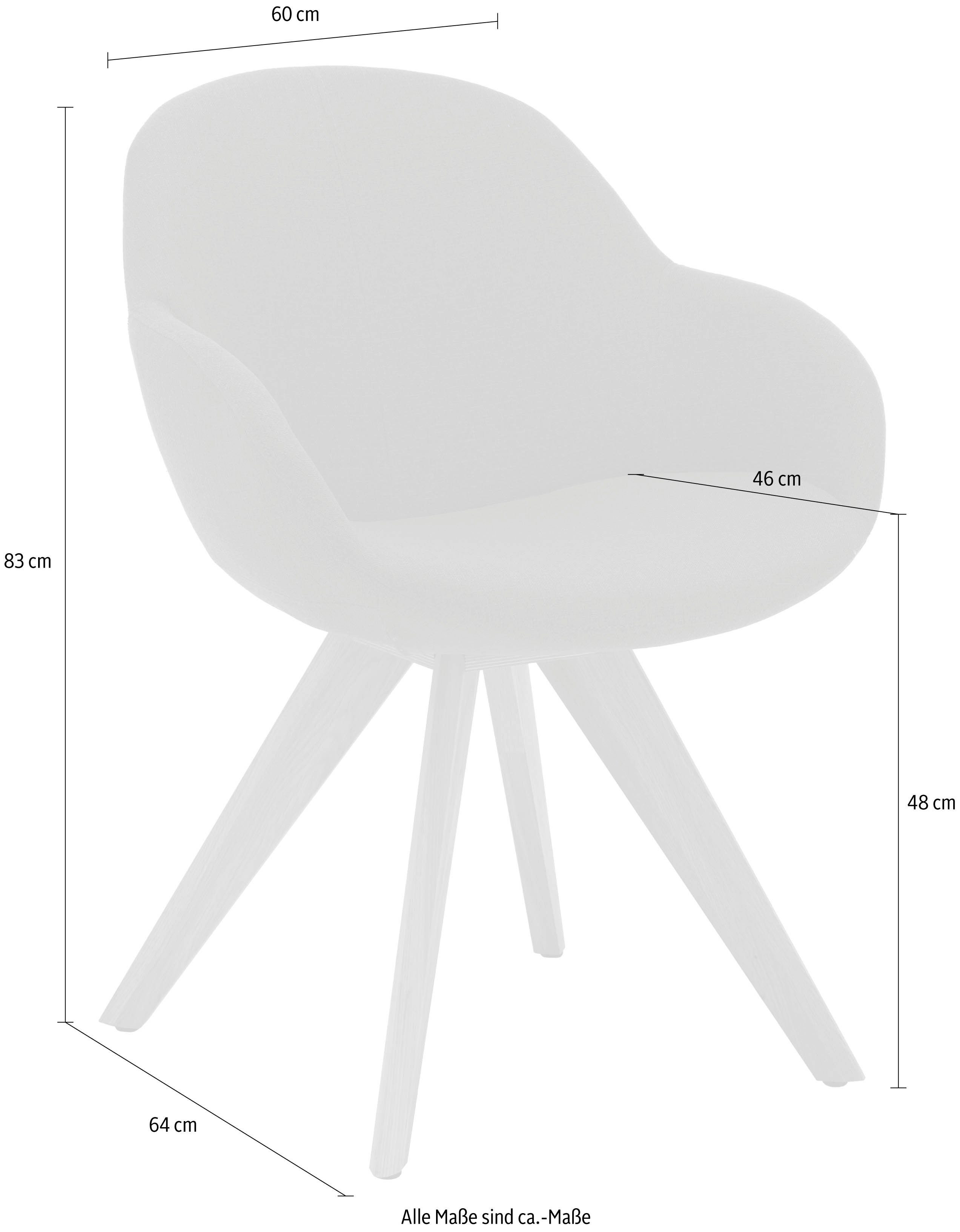 NIEHOFF SITZMÖBEL Schalenstuhl Coppa (2 St), 2er Set, verschiedene Farbvarianten und Funktionen, Sitzhöhe 48 cm