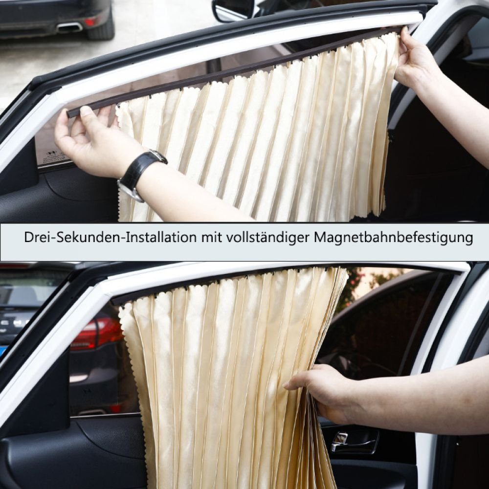 GelldG Autosonnenschutz Auto-Sonnenschutz, Vorhänge Auto Schatten Vorhang Sonnenblenden