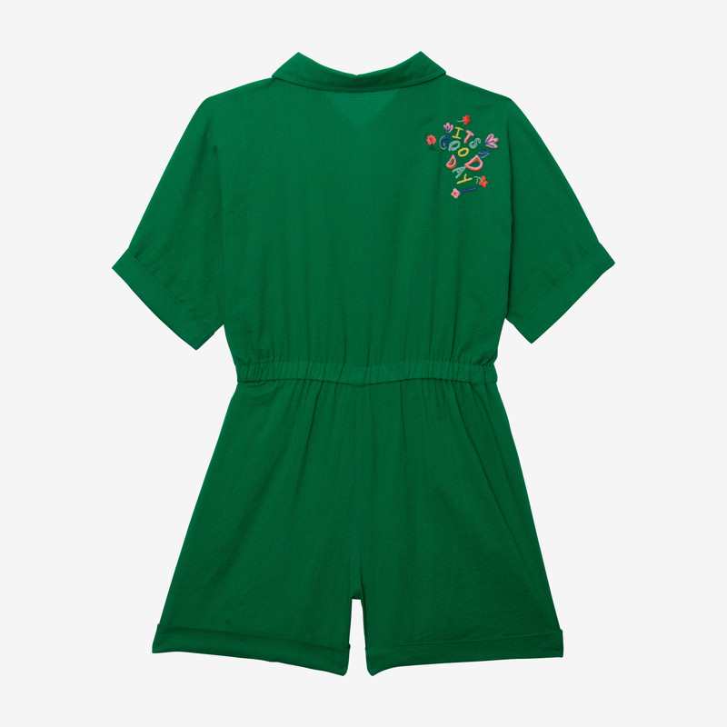 Combi short fille vert Catimini