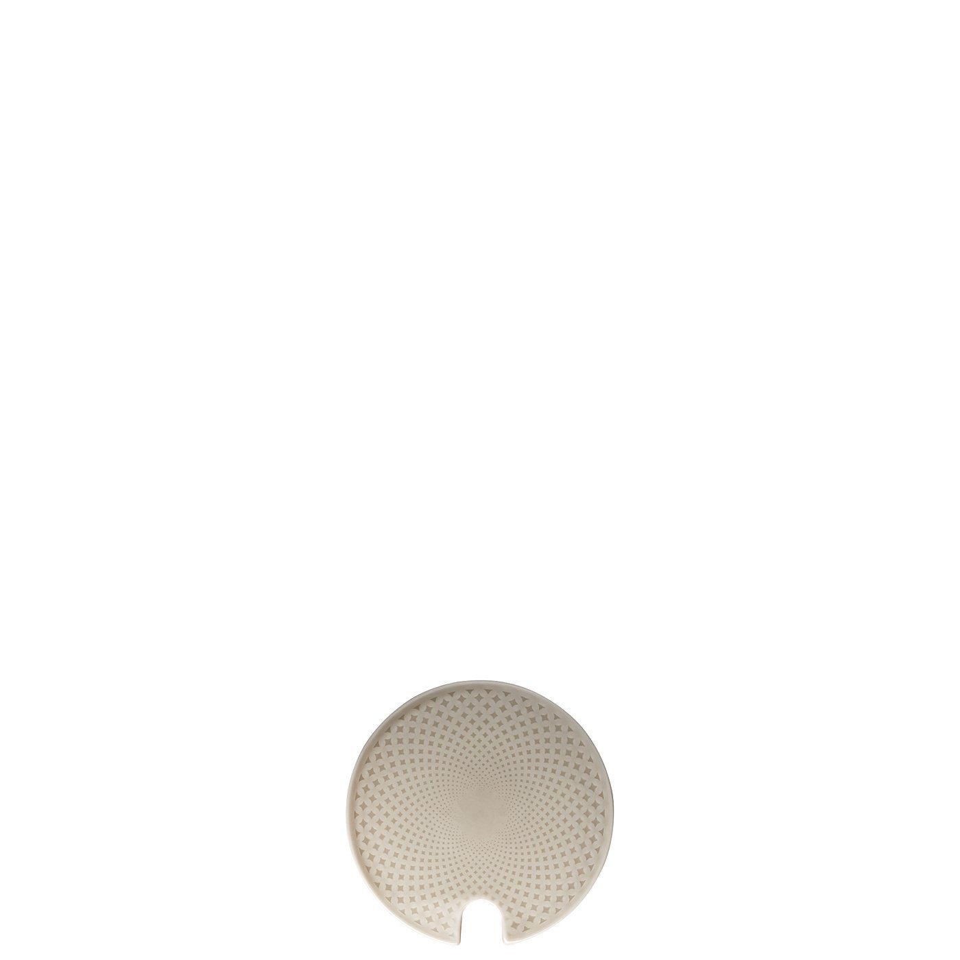 Rosenthal Zuckerdose Junto Pearl Grey Zuckerdosen-Deckel mit Einschnitt, Porzellan