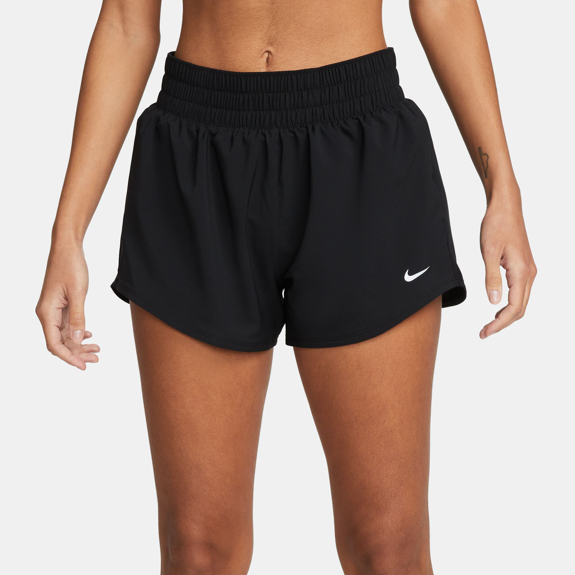 Dri-Fit One Mid Rise 3in Shorts Damen - Schwarz