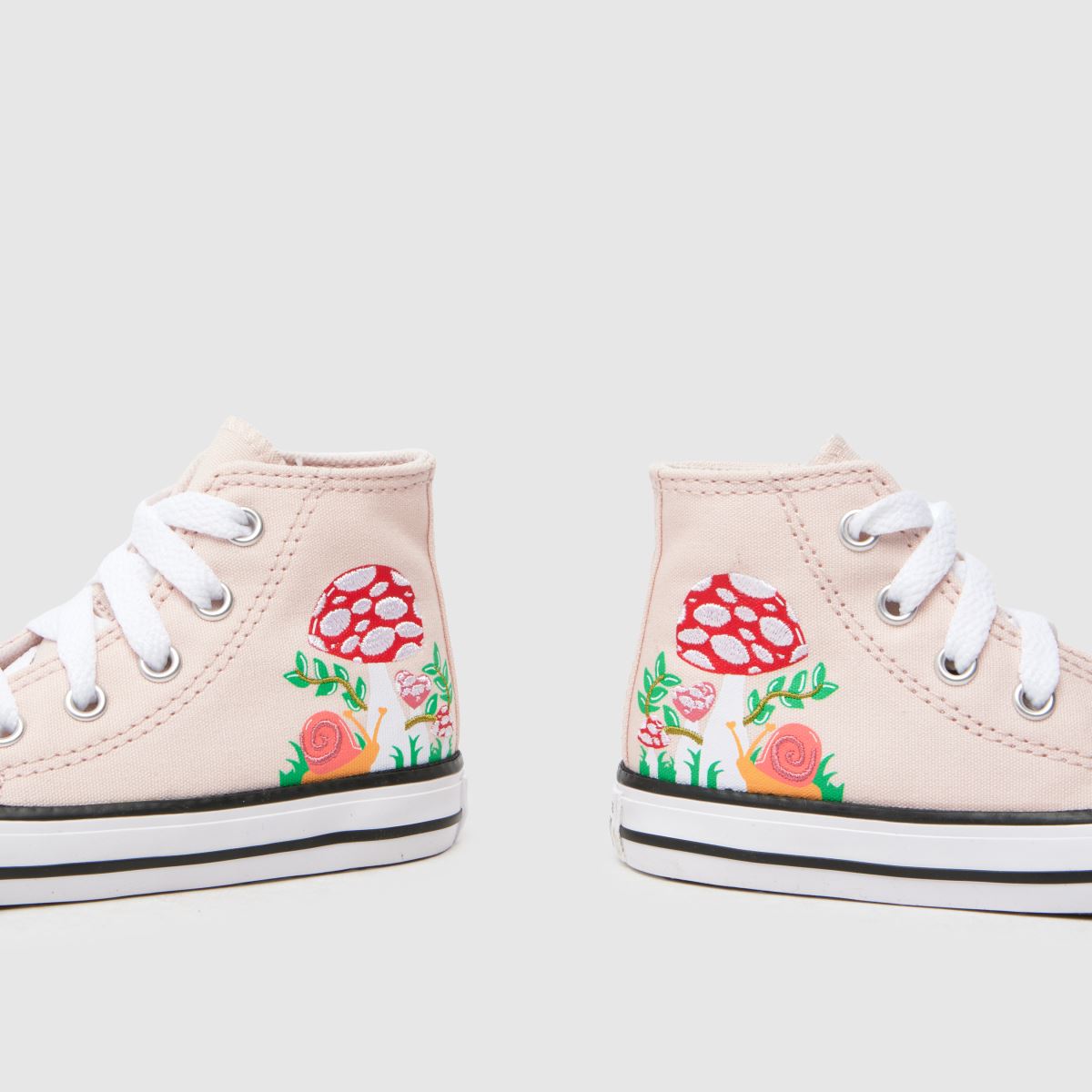 Converse rosa multifärgade all star hi-skor för flickor