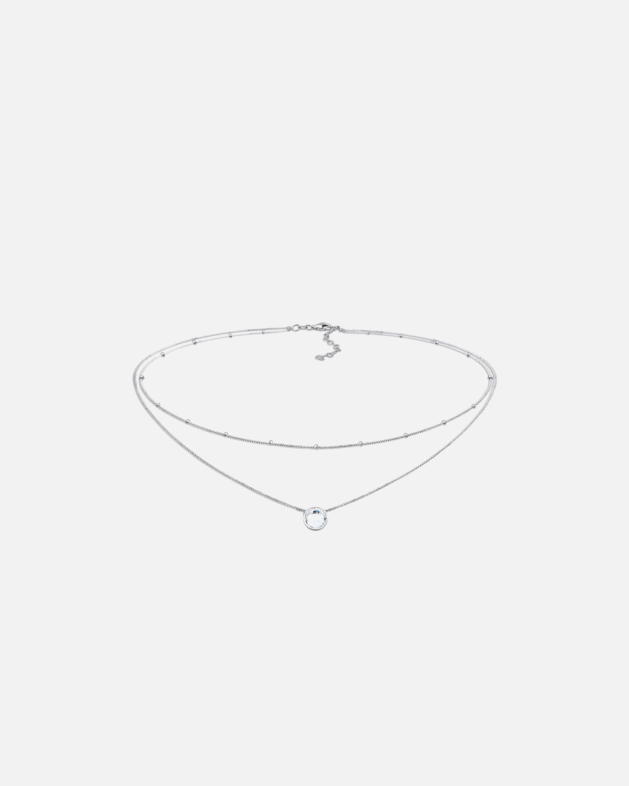 Collana girocollo da donna Elli con perline di cristallo in argento sterling 925
