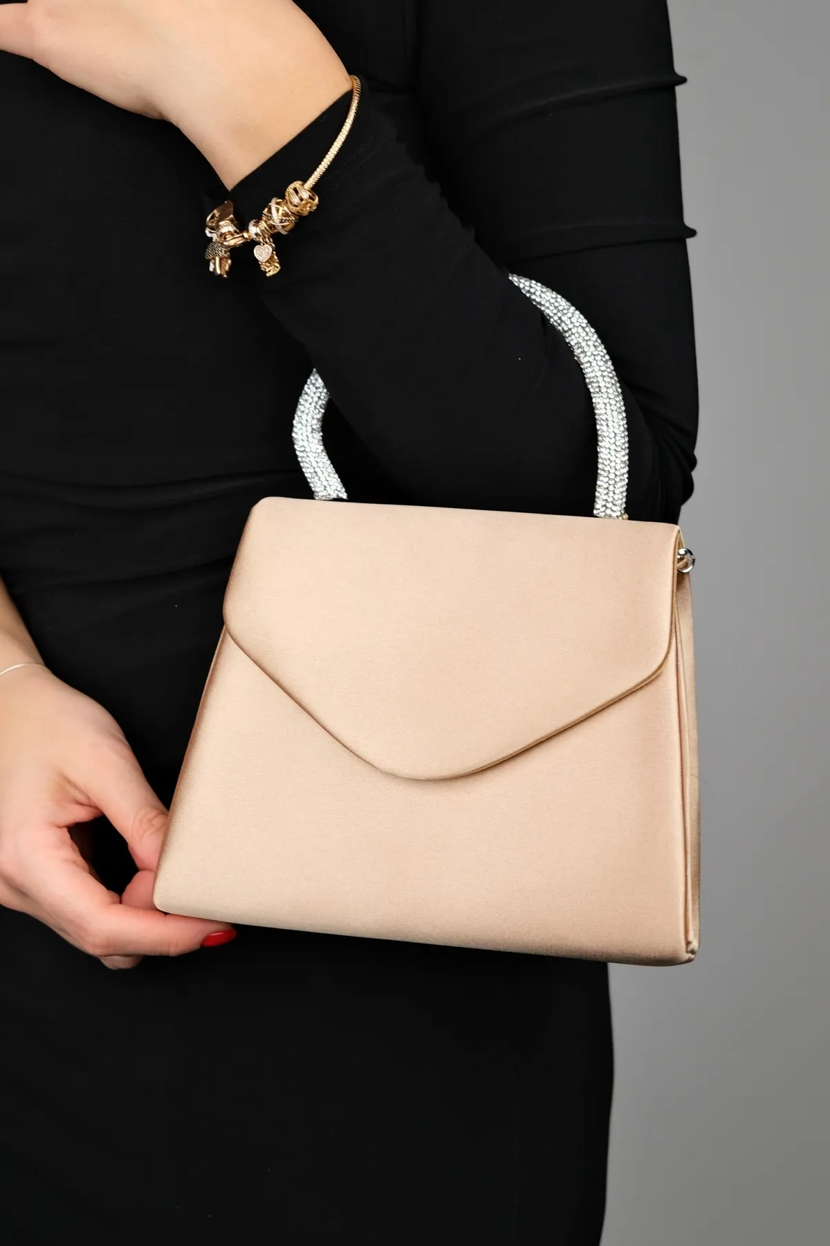 LuviShoes  Abendtasche - Beige - Unifarben