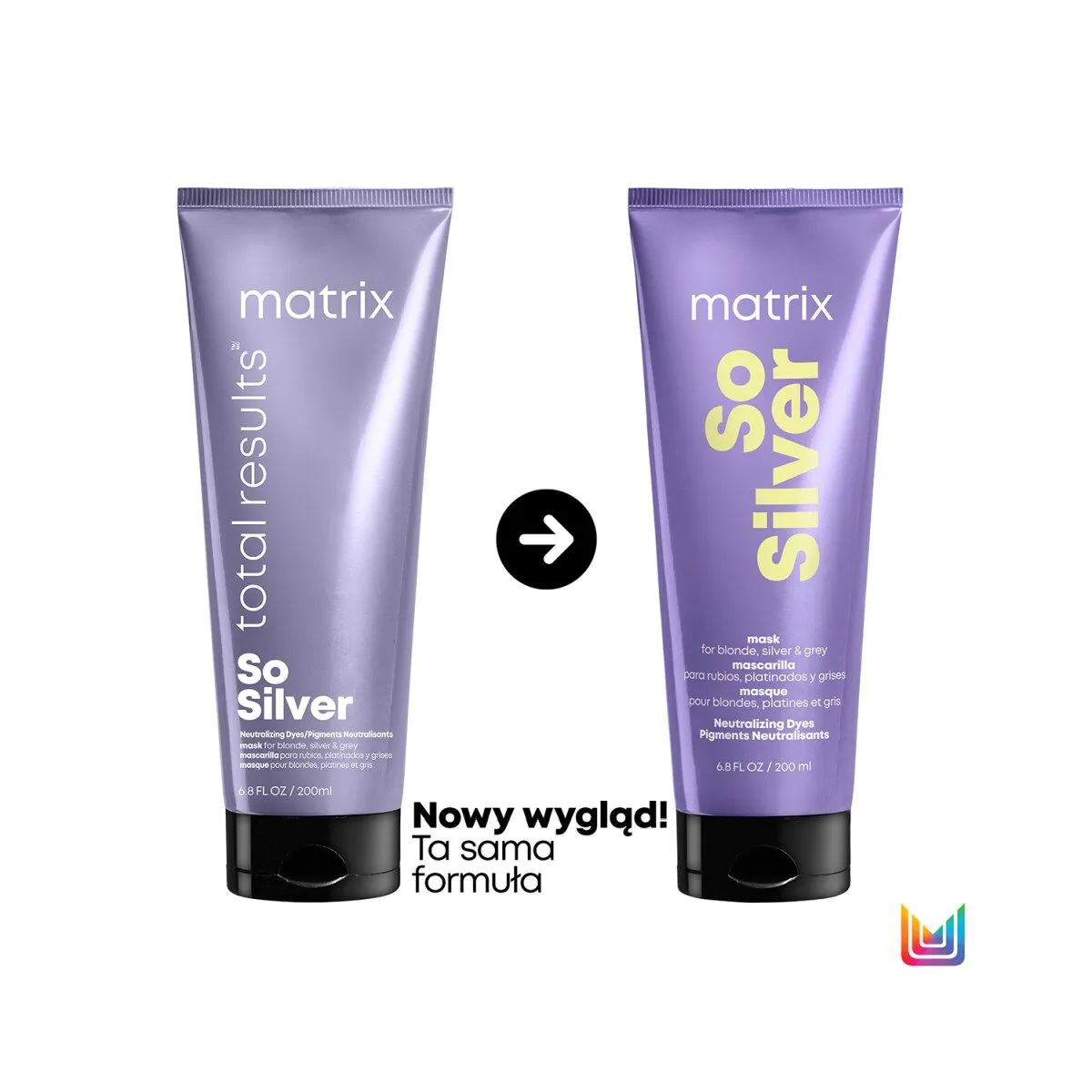 Matrix Total Results So Silver hårmaske neutraliserende gule toner