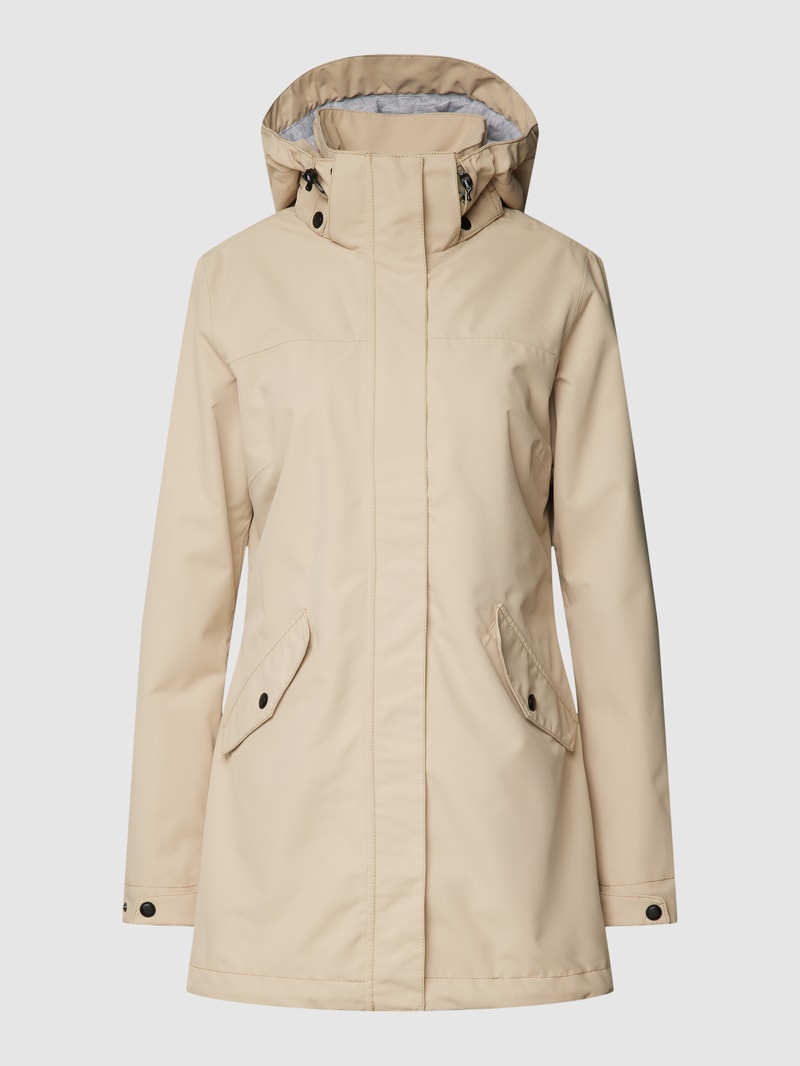 Jacke mit Kapuze Modell 'ADDIS' in sand