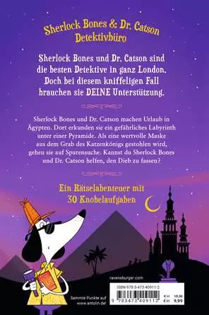 Meisterdetektiv Sherlock Bones. Ein spannender Rätselkrimi zum Mitraten, Band 2: Die verfluchte Maske