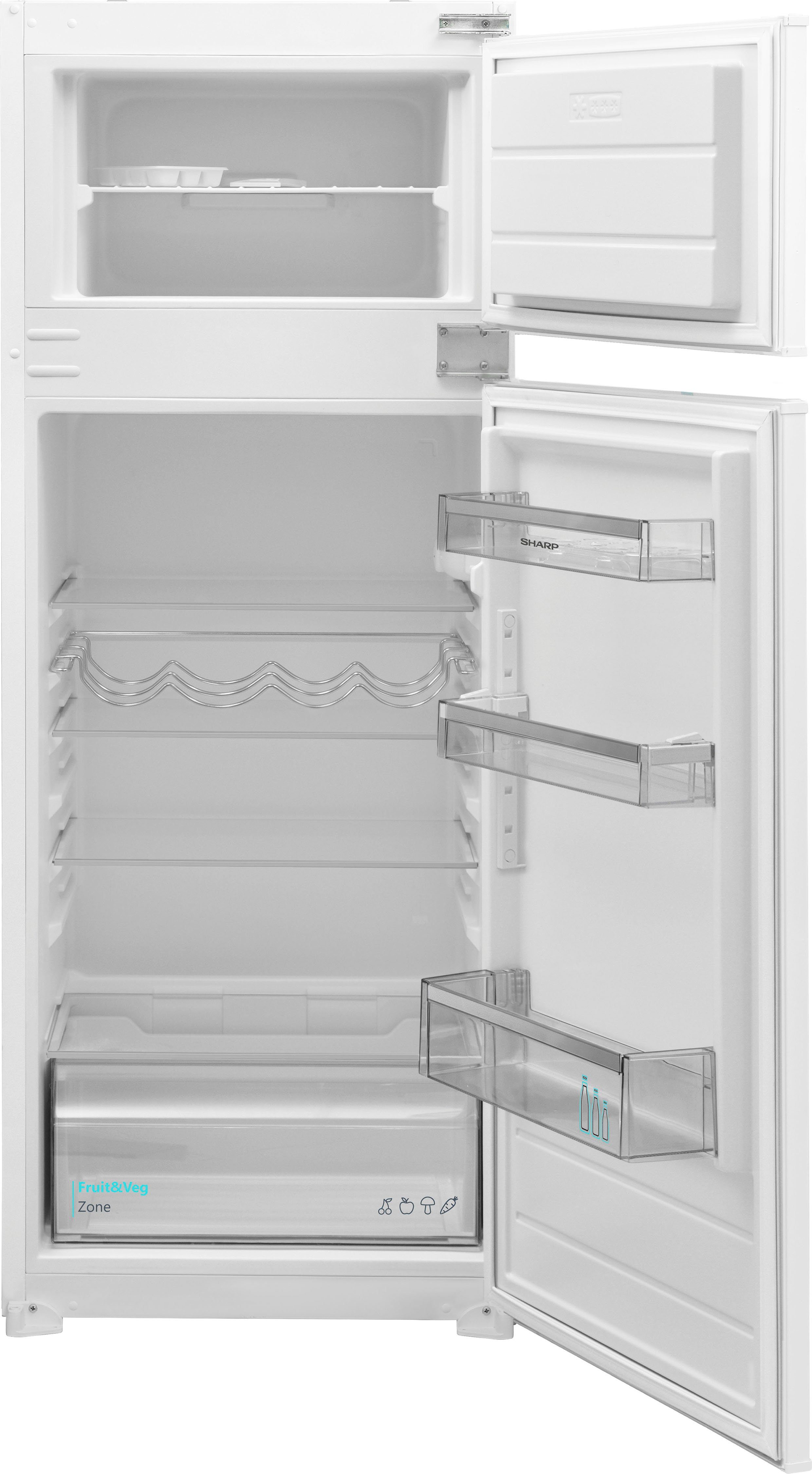 Sharp Einbaukühlgefrierkombination SJ-TE210M1XS-EU, 144,5 cm hoch, 54 cm breit