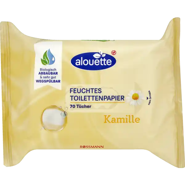 Classic feuchte Toilettentücher Kamille