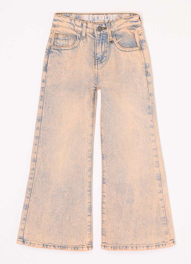 Retour Jeans  Kira high waist wide leg jeans met gekleurde wassing