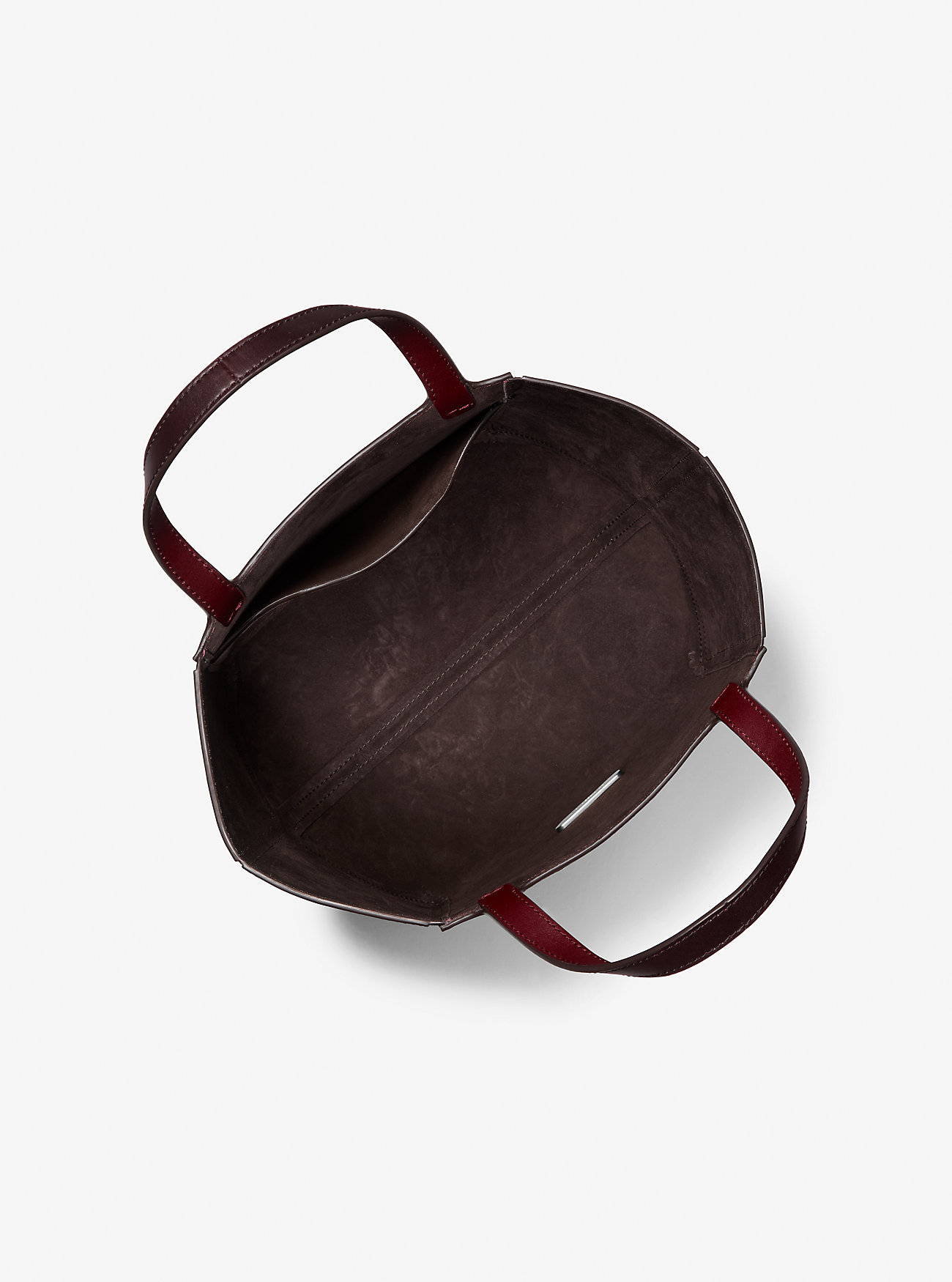 Jordi Medium Burnished Leather Tote Bag - OXBLOOD