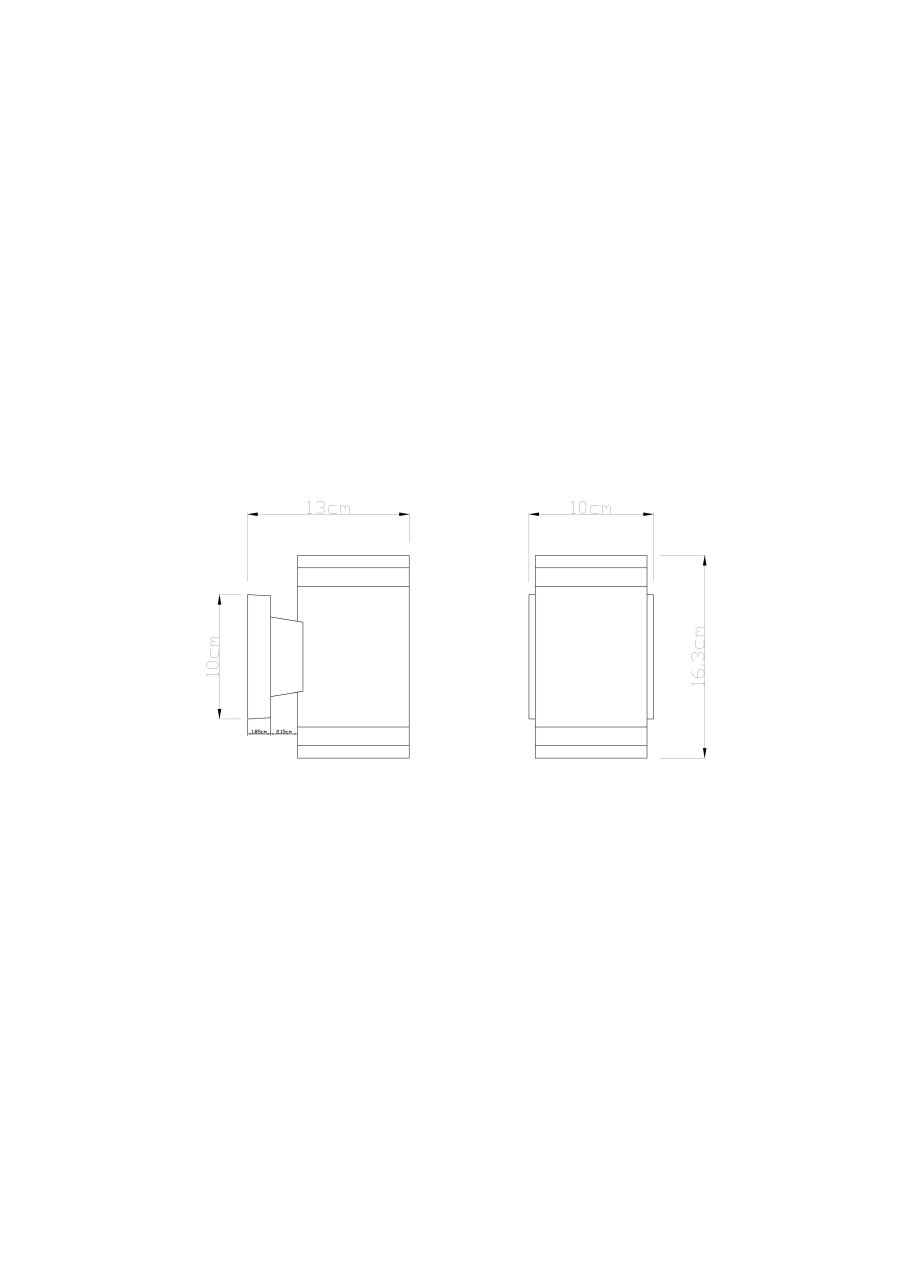 Globo Lighting - ALCALA - Außenleuchte Aluminium weiß, 2x GX53 LED