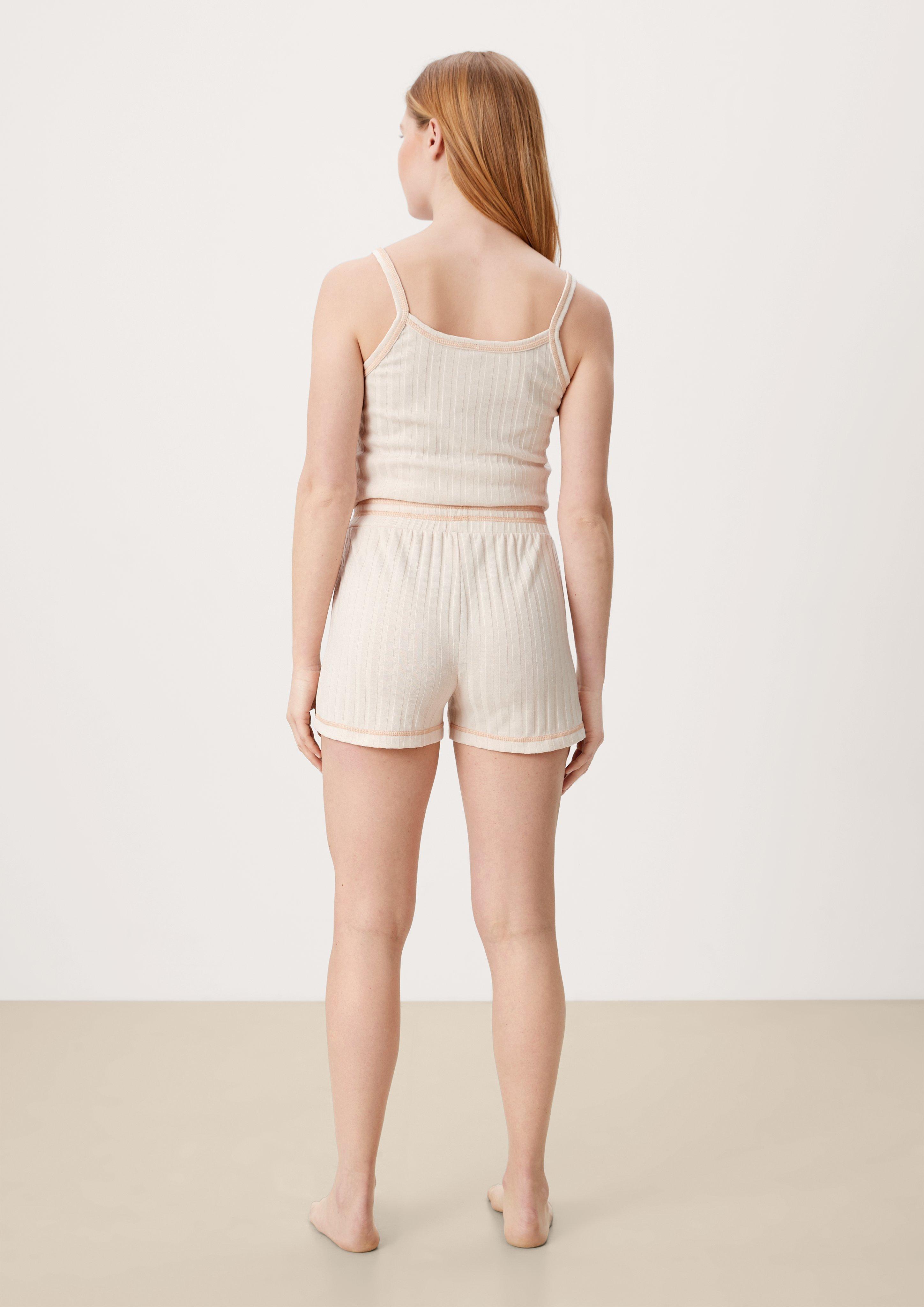 Loungeshorts mit Satinschleife  6007044-8024