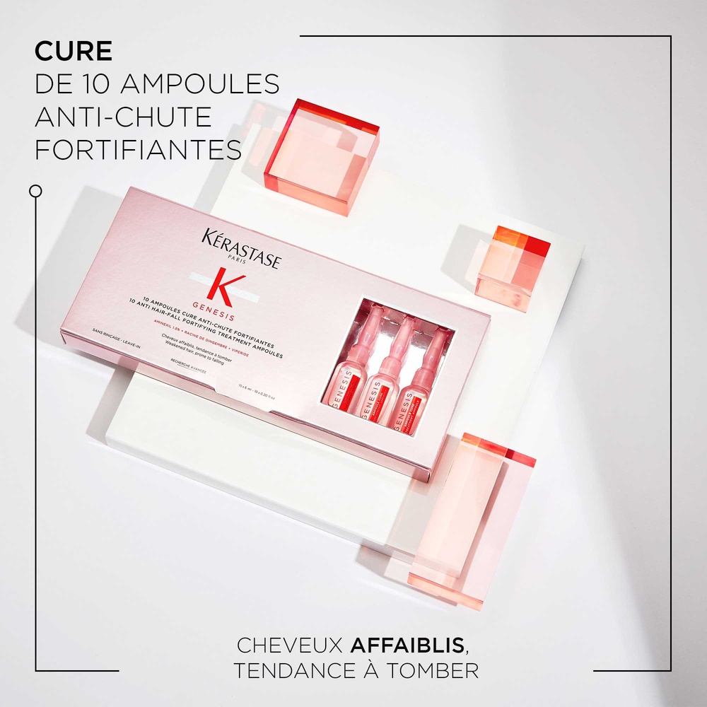 Kérastase Genesis Ampoules Cure fortifiantes anti-chute 10 jours de cure d'attaque anti-chute