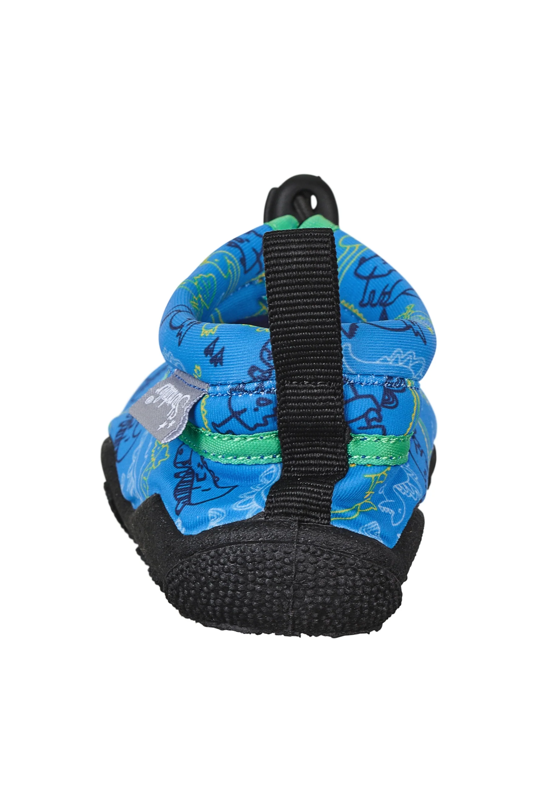 Aqua-Schuh Kinder in Blau mit Dino Muster