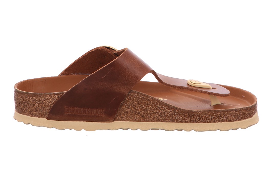 BIRKENSTOCK Pantoletten braun Gizeh Big Buckle[Zehensteg]