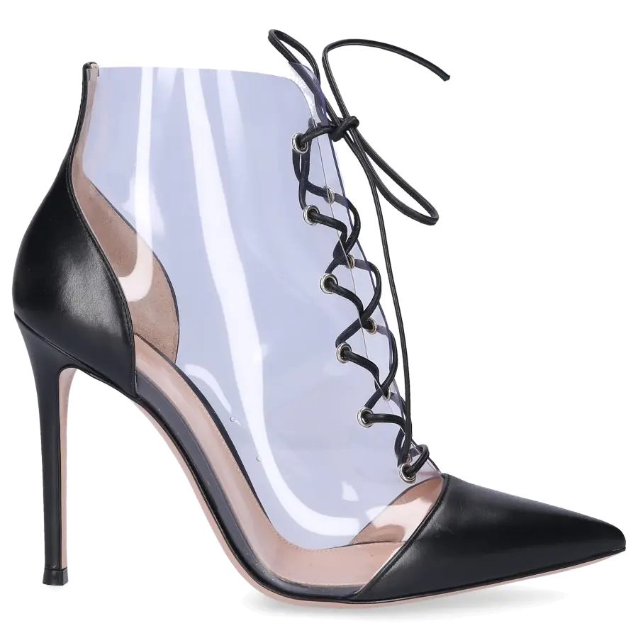 Gianvito Rossi - Stiefeletten ICON Kalbsleder PVC - schwarz