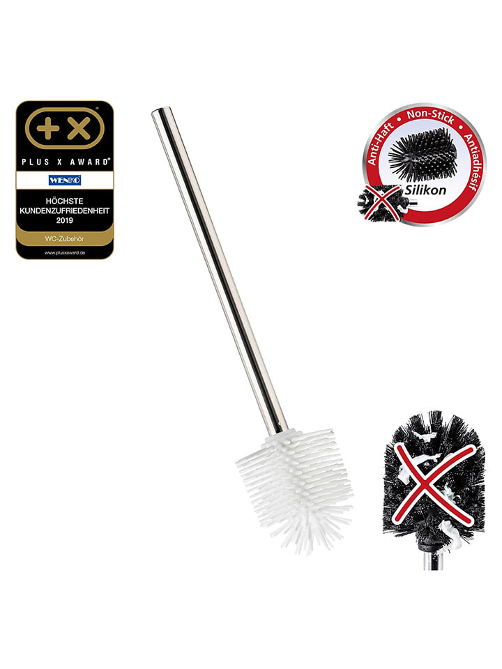 Wenko Silikon-WC-Bürste in Weiß/ Silber - (H)35 cm günstig kaufen onesize