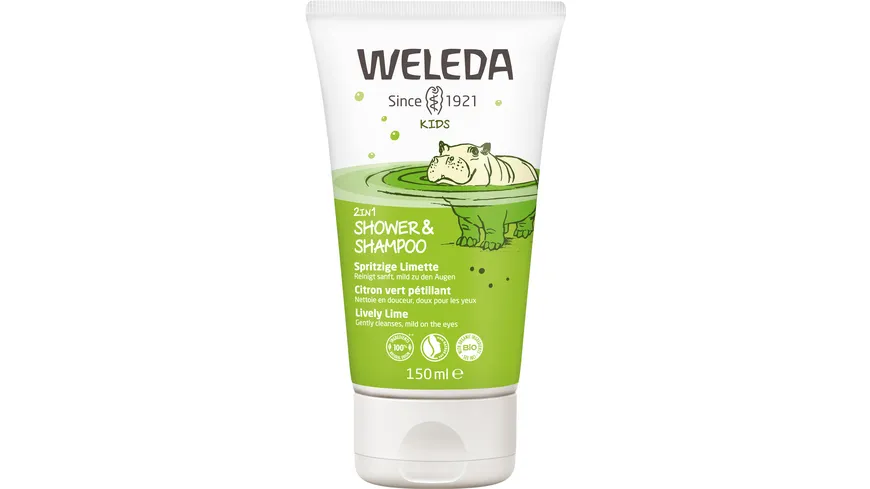 WELEDA KIDS 2in1 Shower & Shampoo Spritzige Limette 150 ml