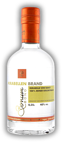 Märkische Spezialitätenbrennerei Edelstahl Mirabellenbrand Märkische Spezialitätenbrennerei Edelstahl Mirabellenbrand  0,35	 Liter - Vol 40%