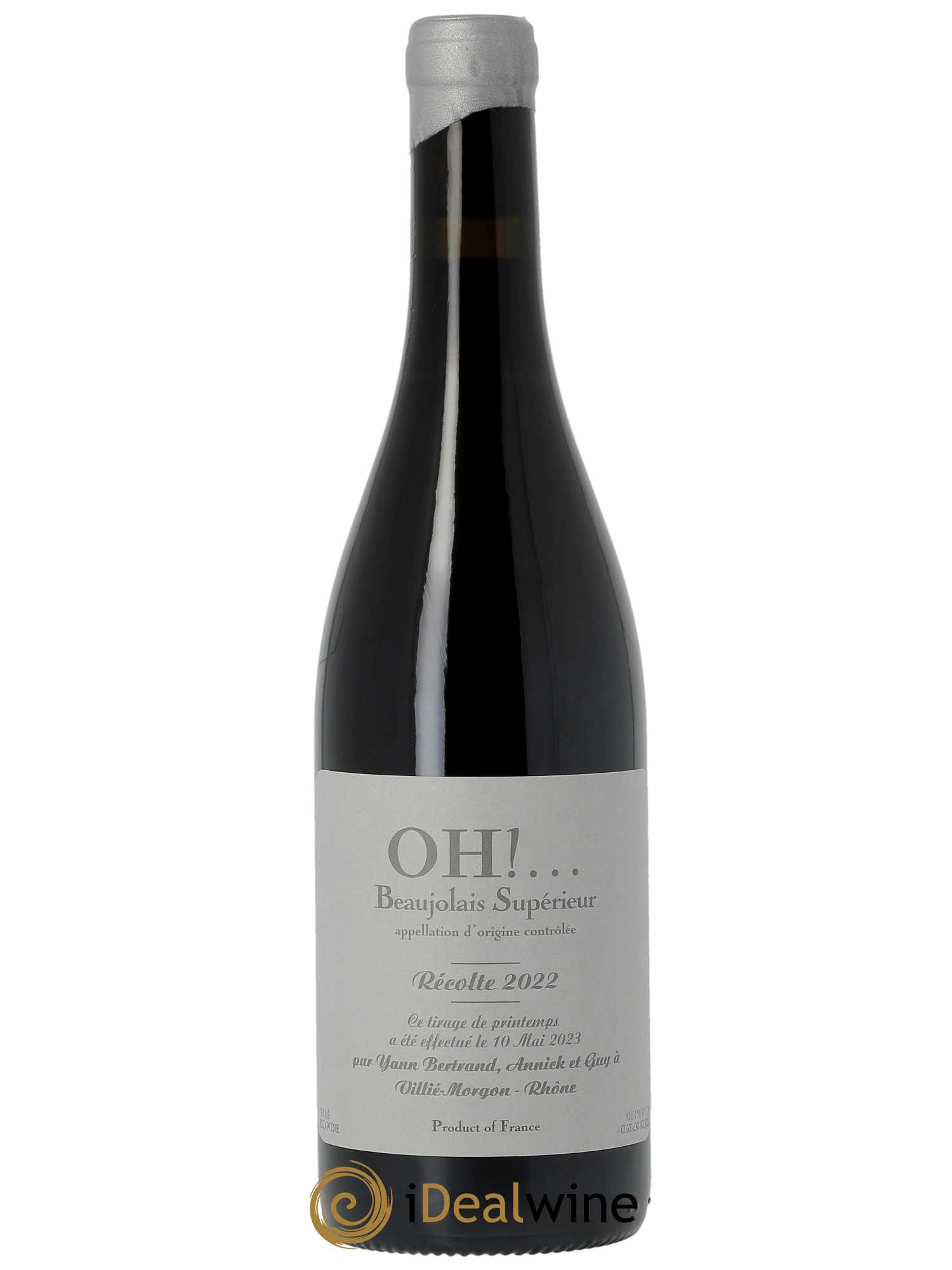 Beaujolais OH Les Bertrand  2022 - Lot de 1 Bouteille