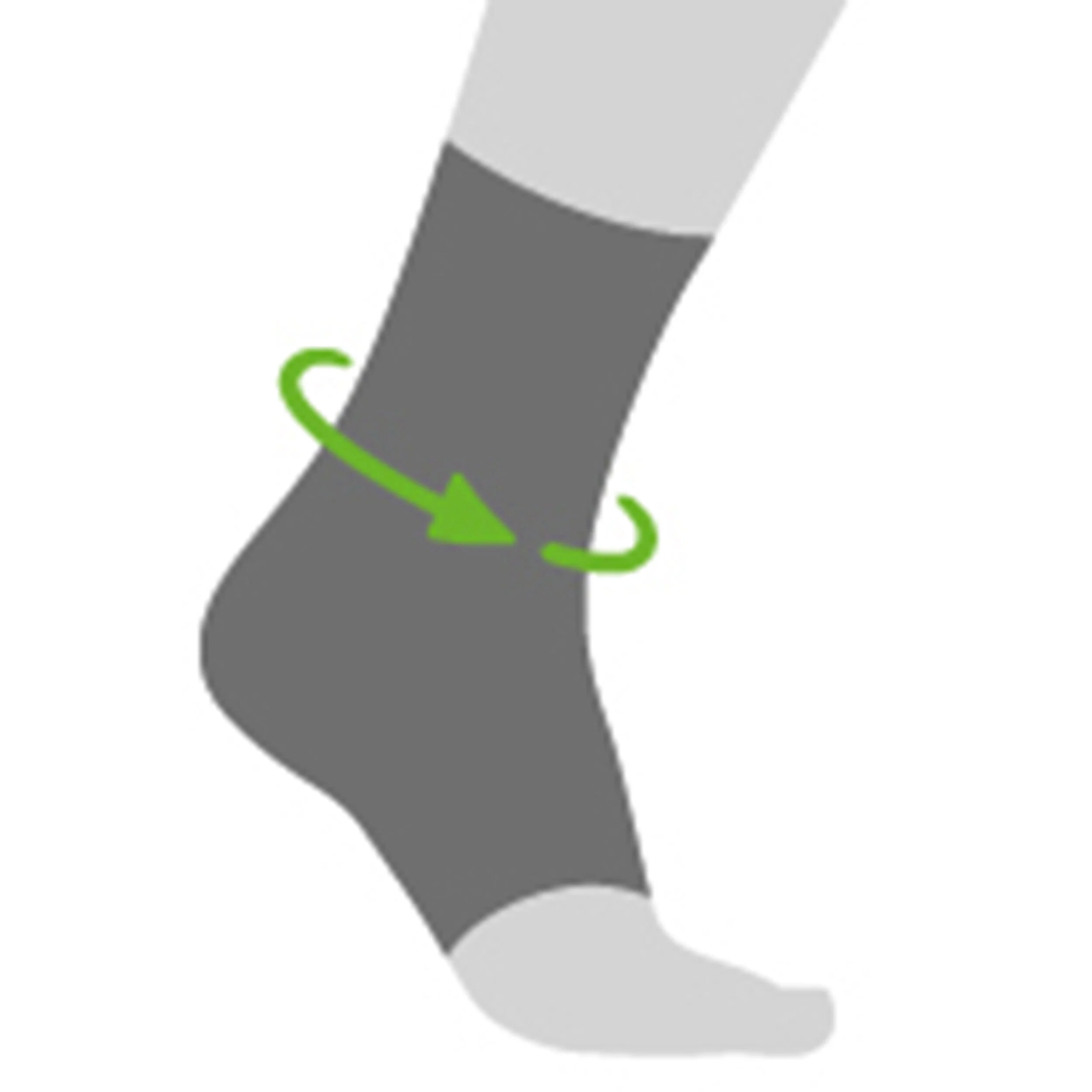 Sports Ankle Support Fußgelenkbandage Rechts - Schwarz
