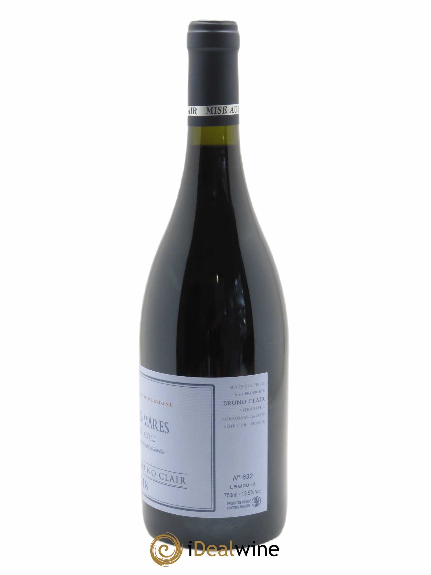 Bonnes-Mares Grand Cru Bruno Clair (Domaine)  2018 - Lot de 1 Bouteille