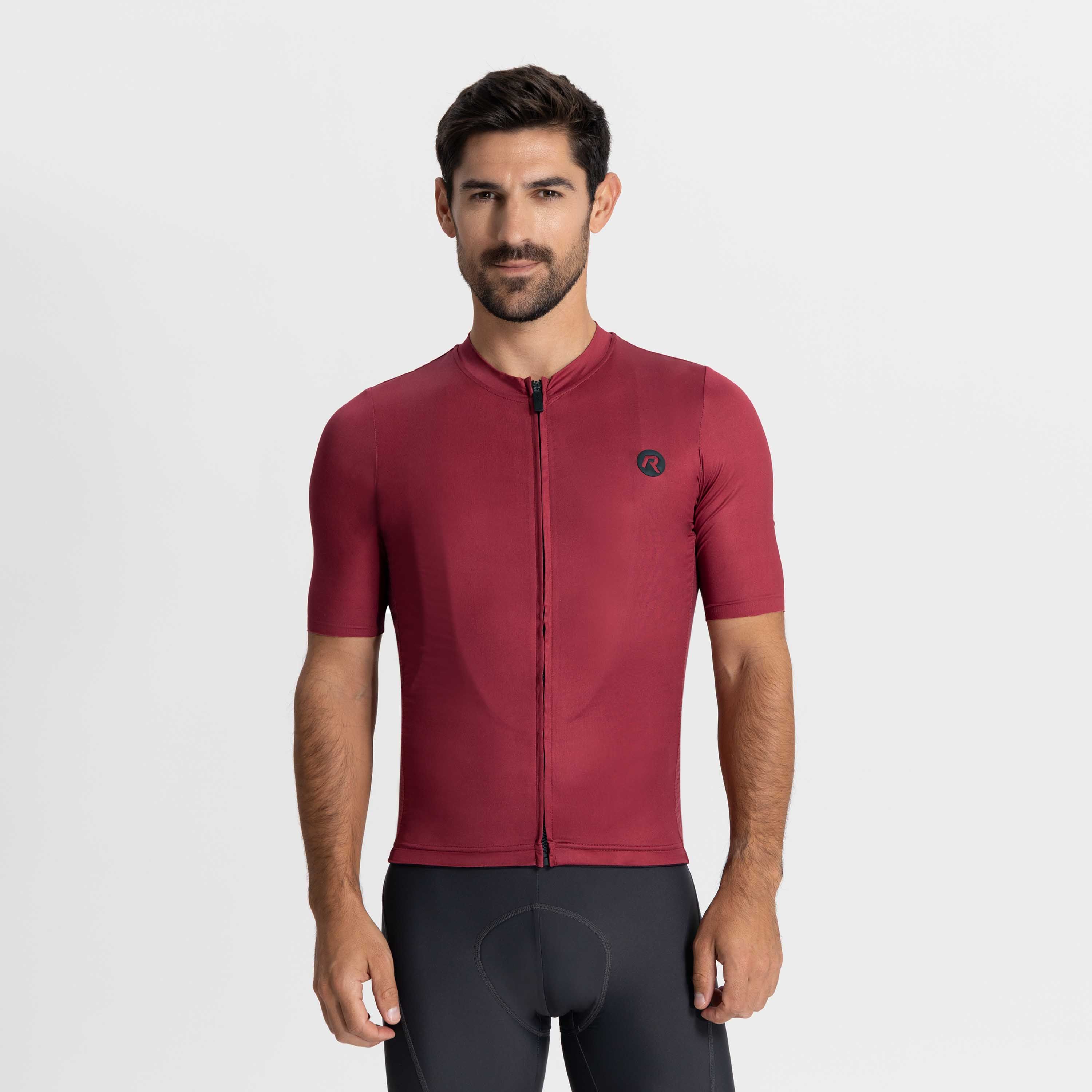 Rogelli Distance Weinrot Herren Radtrikot Kurzarm