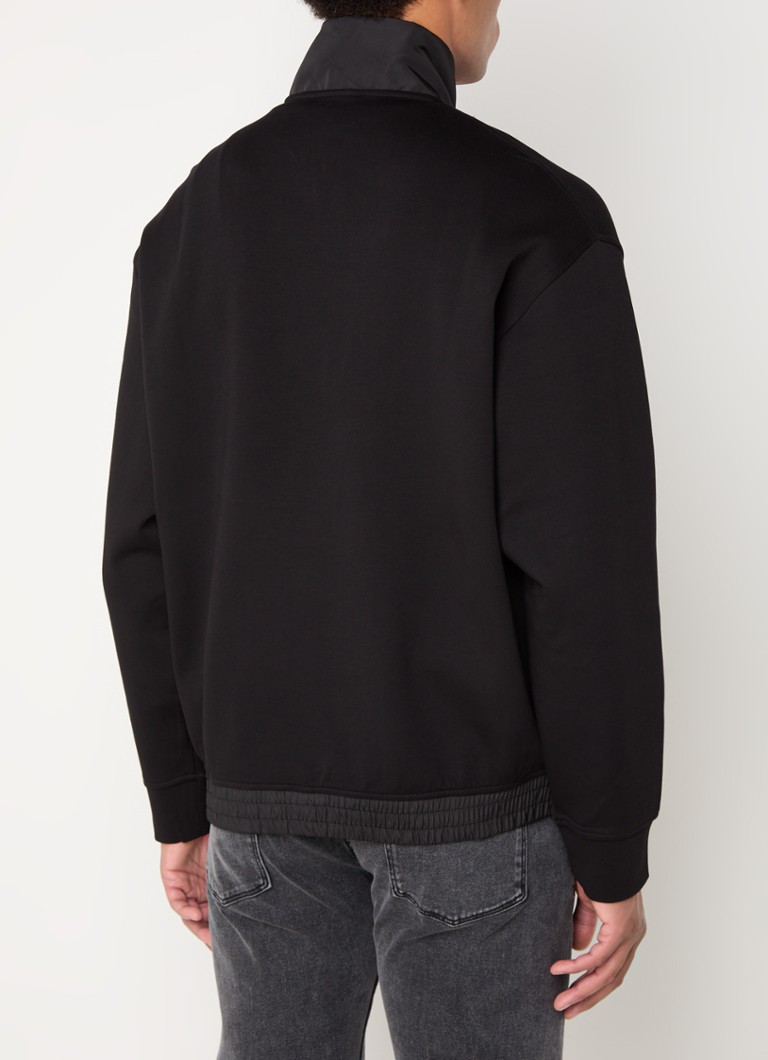 Maglione Armani Exchange con mezza zip e logo