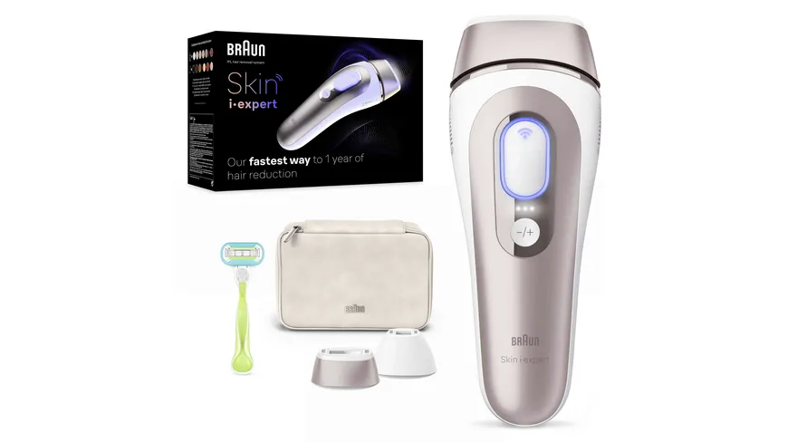 BRAUN IPL-Haarentfernungsgerät Skin i·expert PL7147 Weiß / Bronze