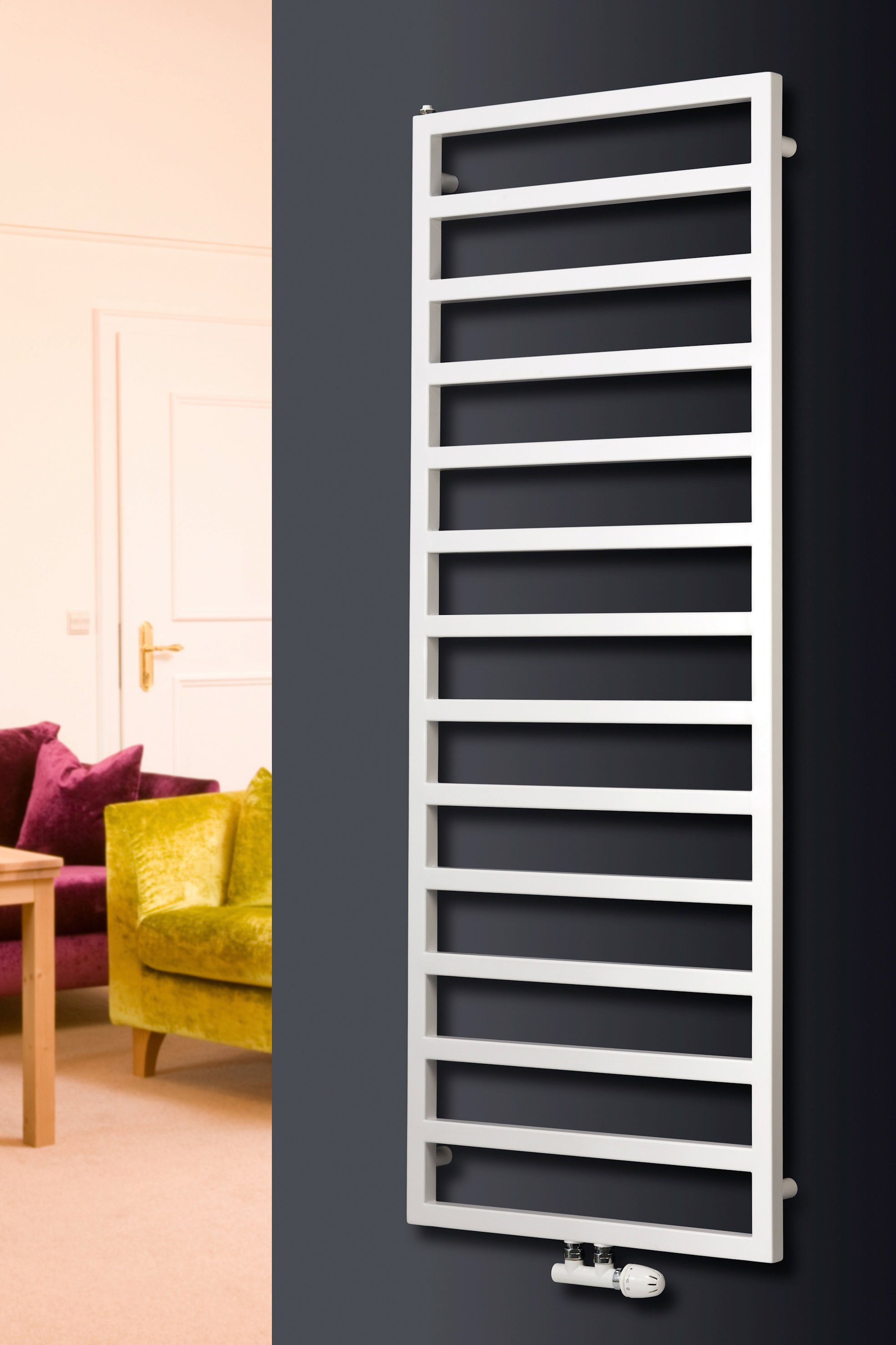 Ximax Badheizkörper Pure 1710 mm x 600 mm, 625 Watt, Mittenanschluss, weiß