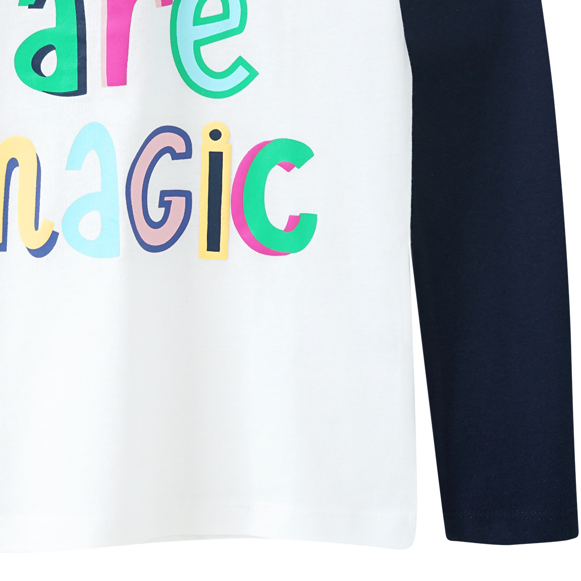 Mädchen Langarmshirt mit Message-Print