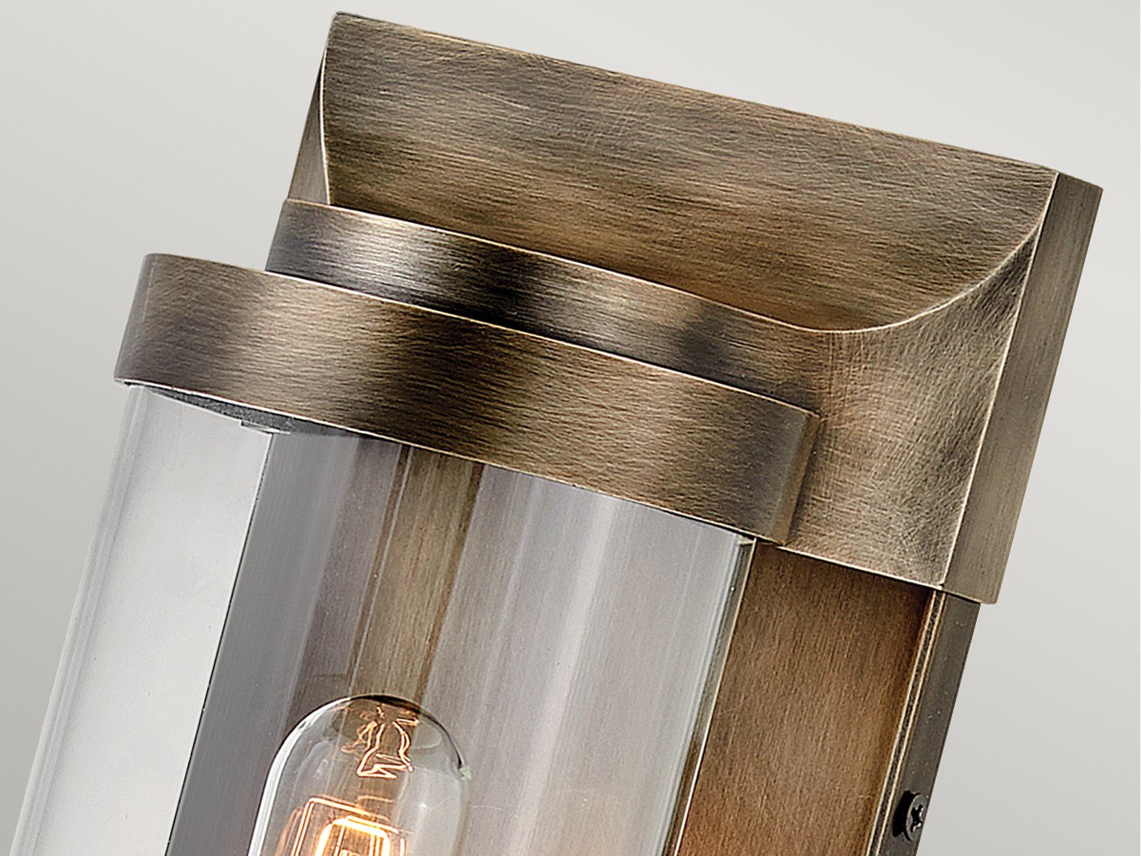 meineWunschleuchte LED Außen-Wandleuchte, LED wechselbar, warmweiß, Außen & Innen, Industrial Edison Style, Designer-lampen Bronze H 36cm