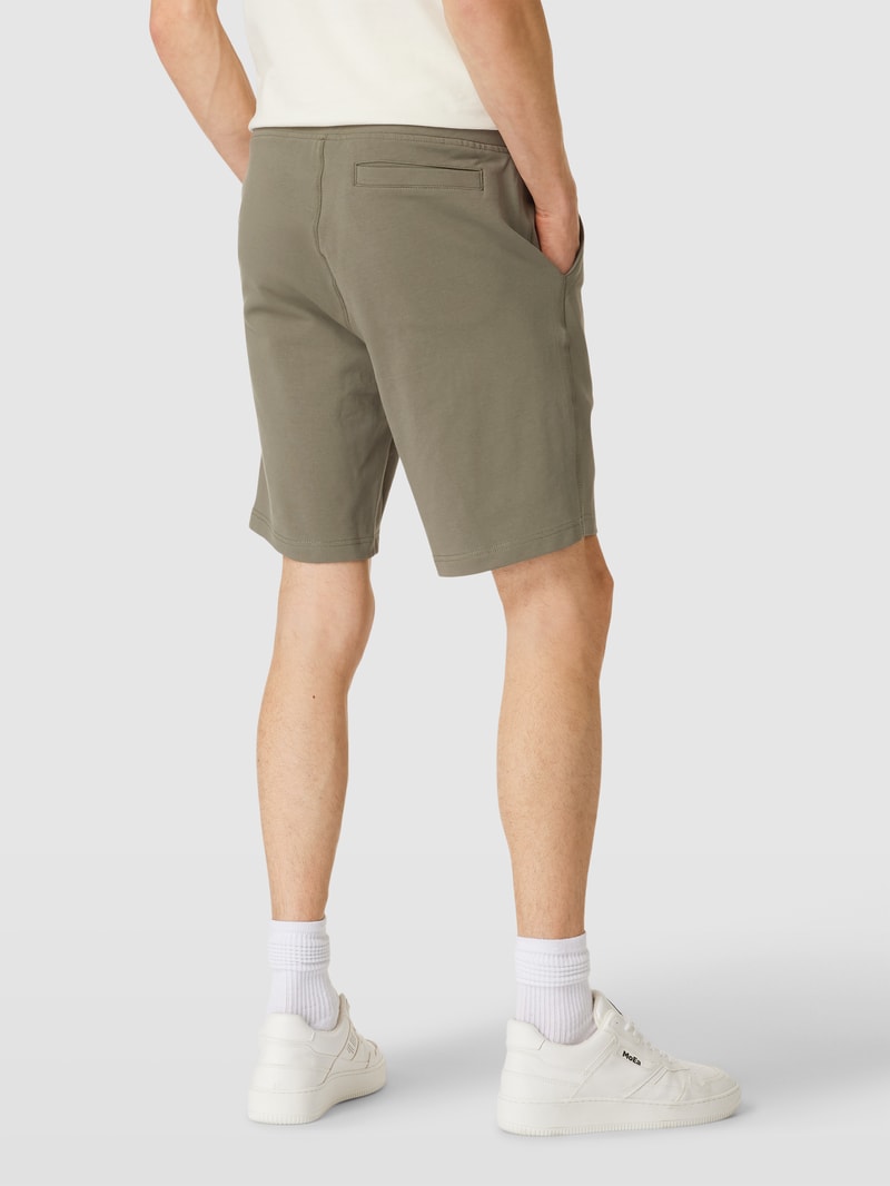 Sweatshorts mit Tunnelzug in grün