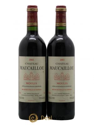 Château Maucaillou  2003 - Lot de 2 Bouteilles