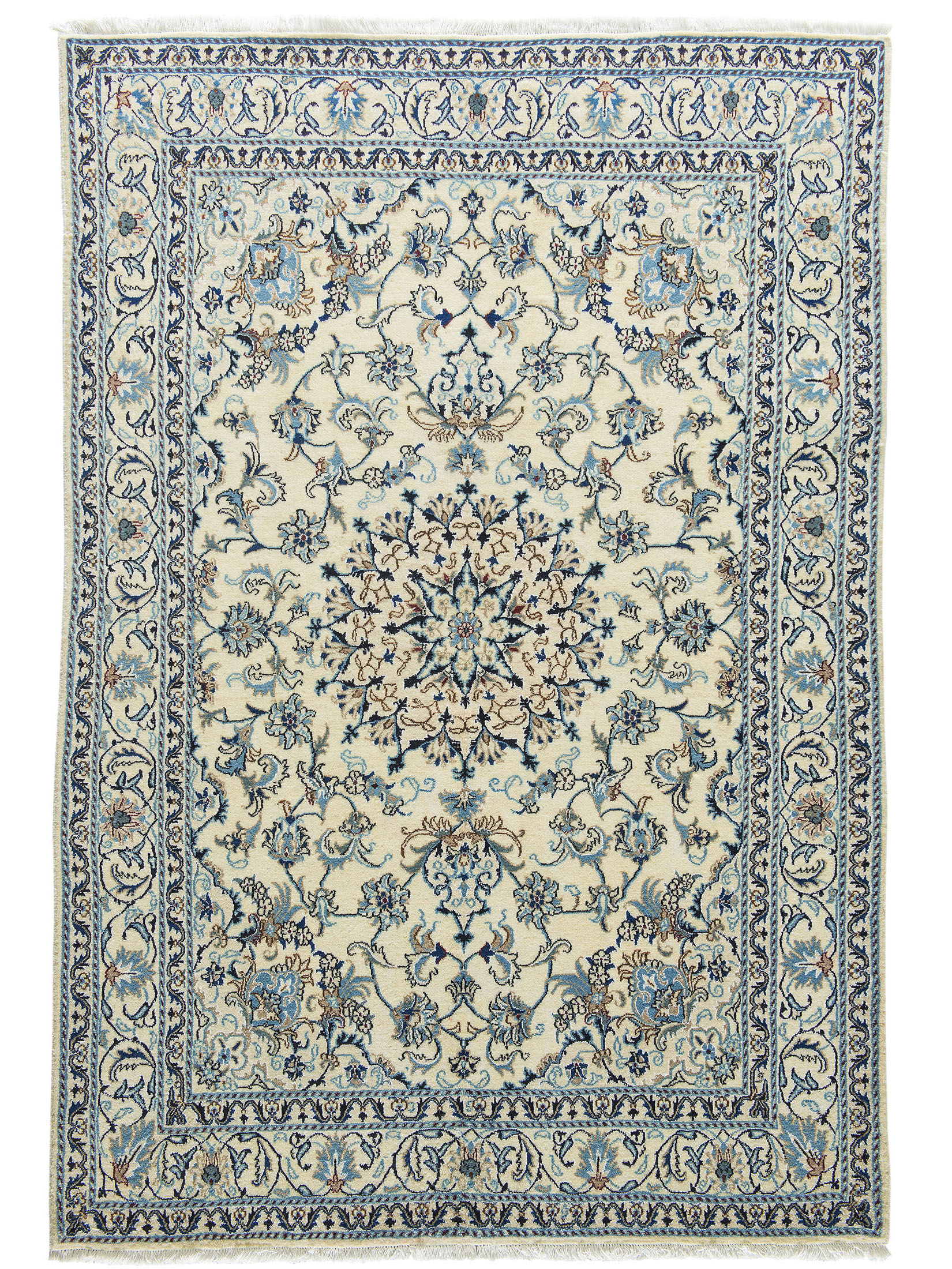 Kaschmar Nain 12 Lah ca. 160 x 245 cm, Unikat / Einzelstück