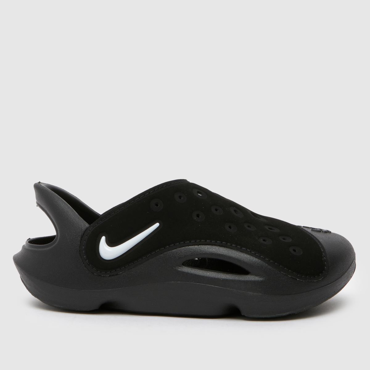 Nike svarta och vita turkise swoosh juniorsandaler