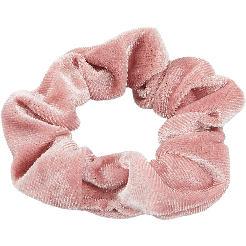 Essentii Hårstrikk 2-pk scrunchie rosa/sølv