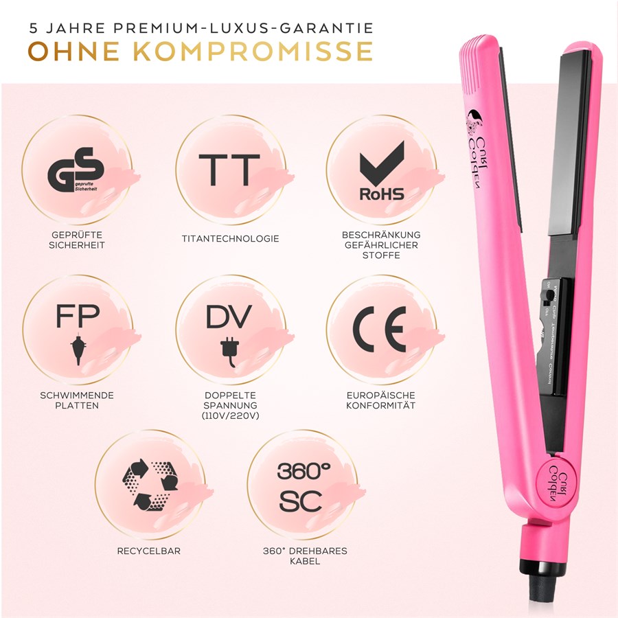 The Pink Titanium Plate Straightener