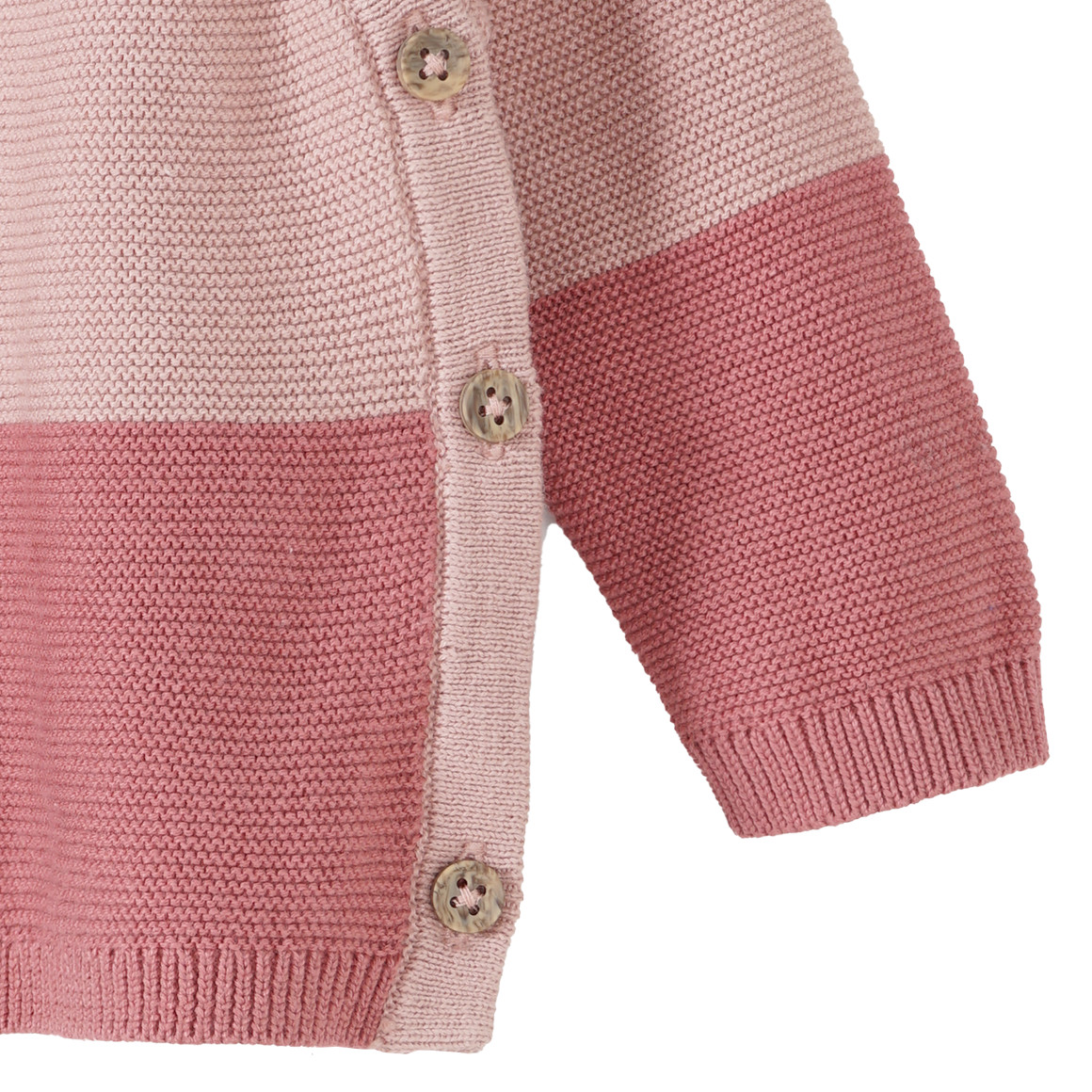 Newborn Strickpullover mit Farbteiler